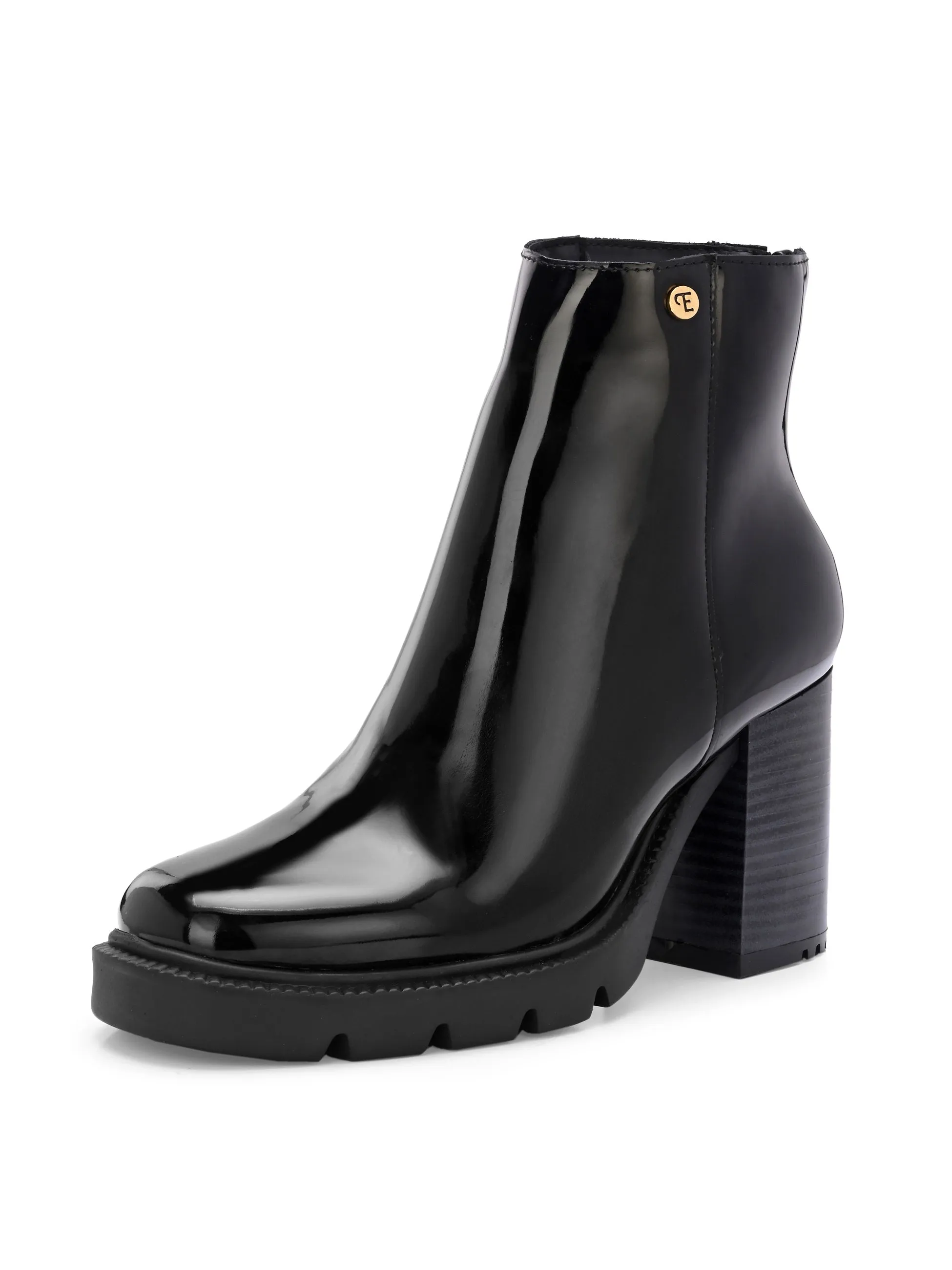 EL PASO Women Faux Leather Casual Chelsea Boots