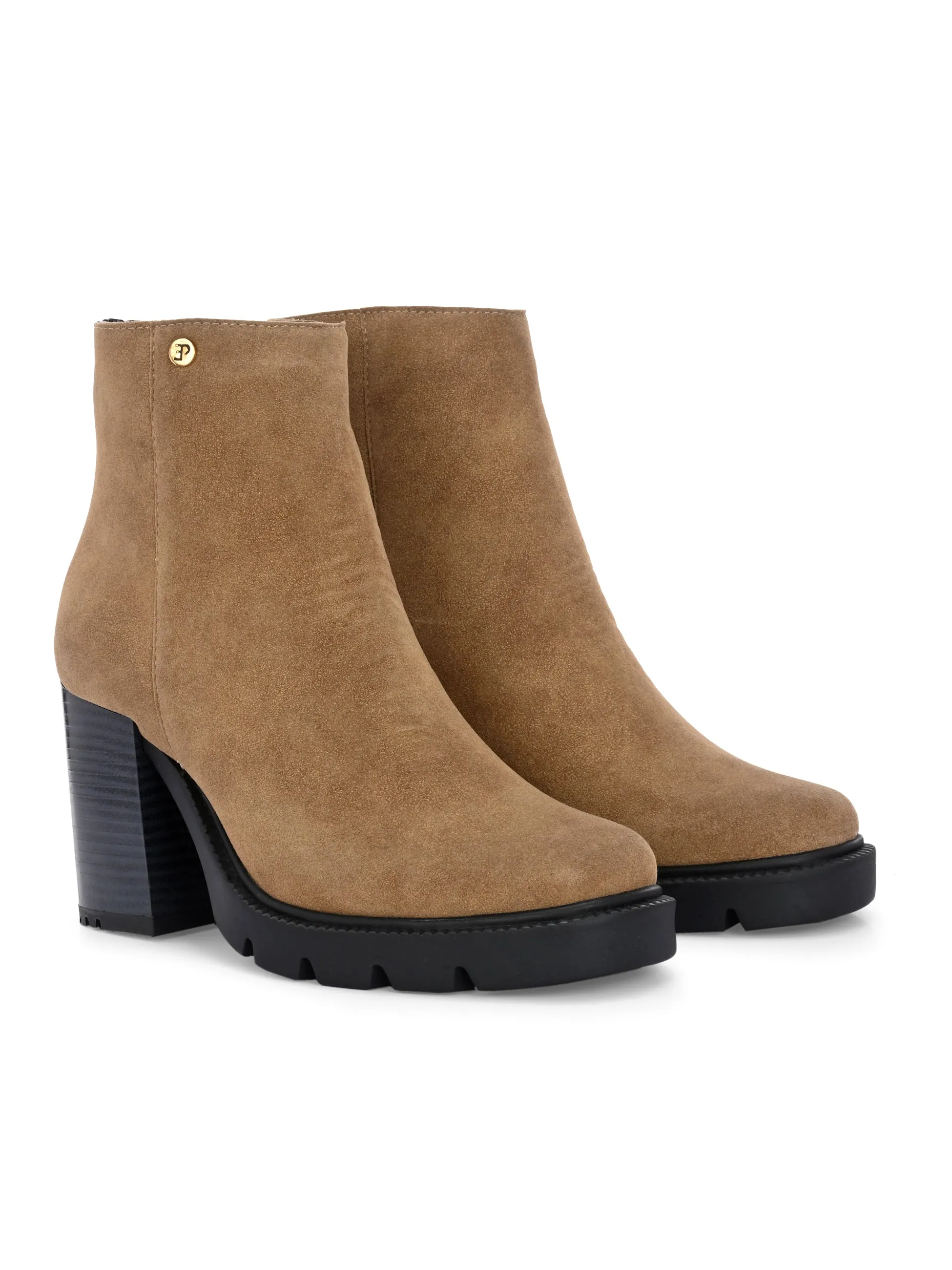EL PASO Women Faux Leather Casual Chelsea Boots