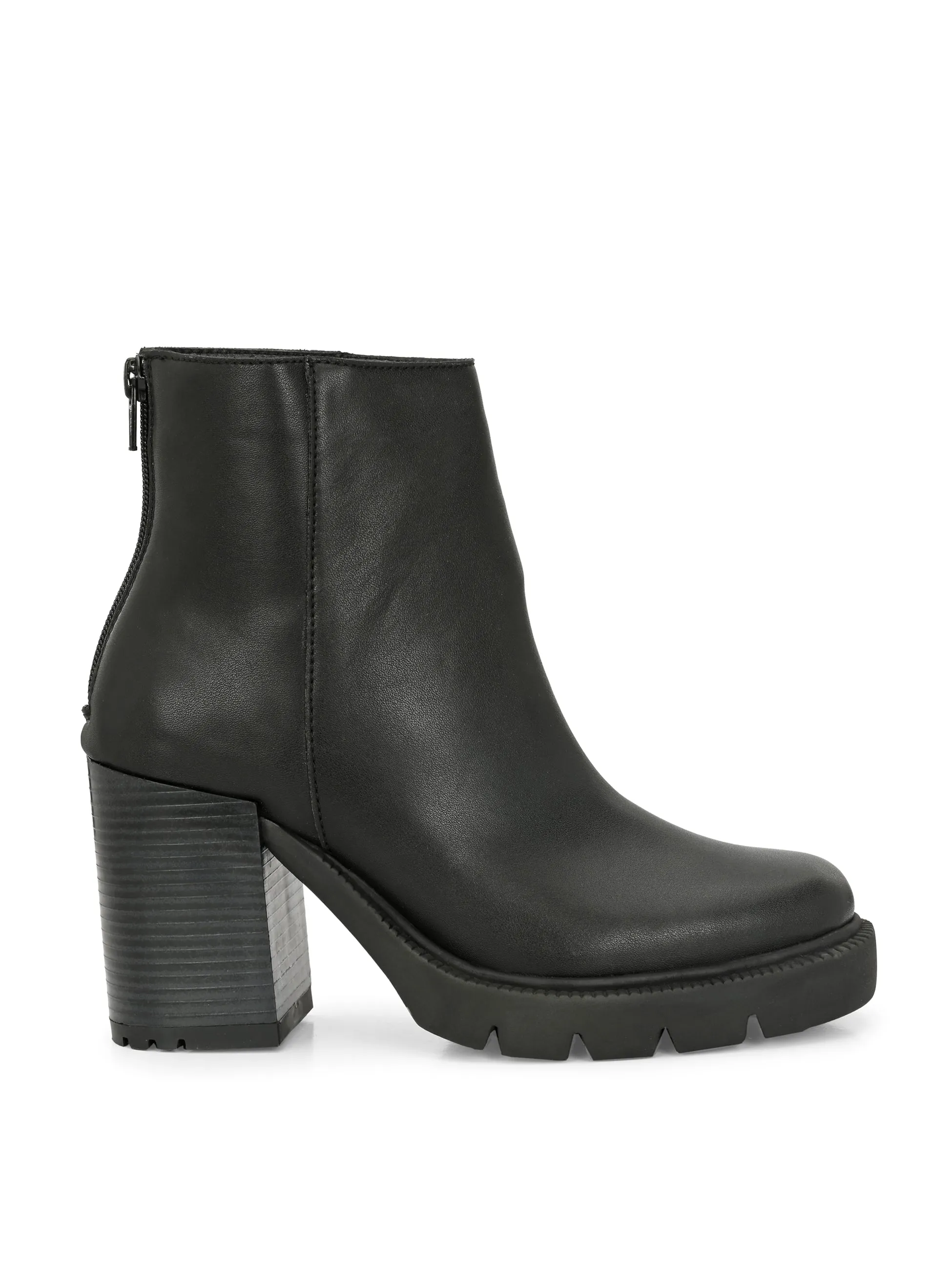 EL PASO Women Faux Leather Casual Chelsea Boots