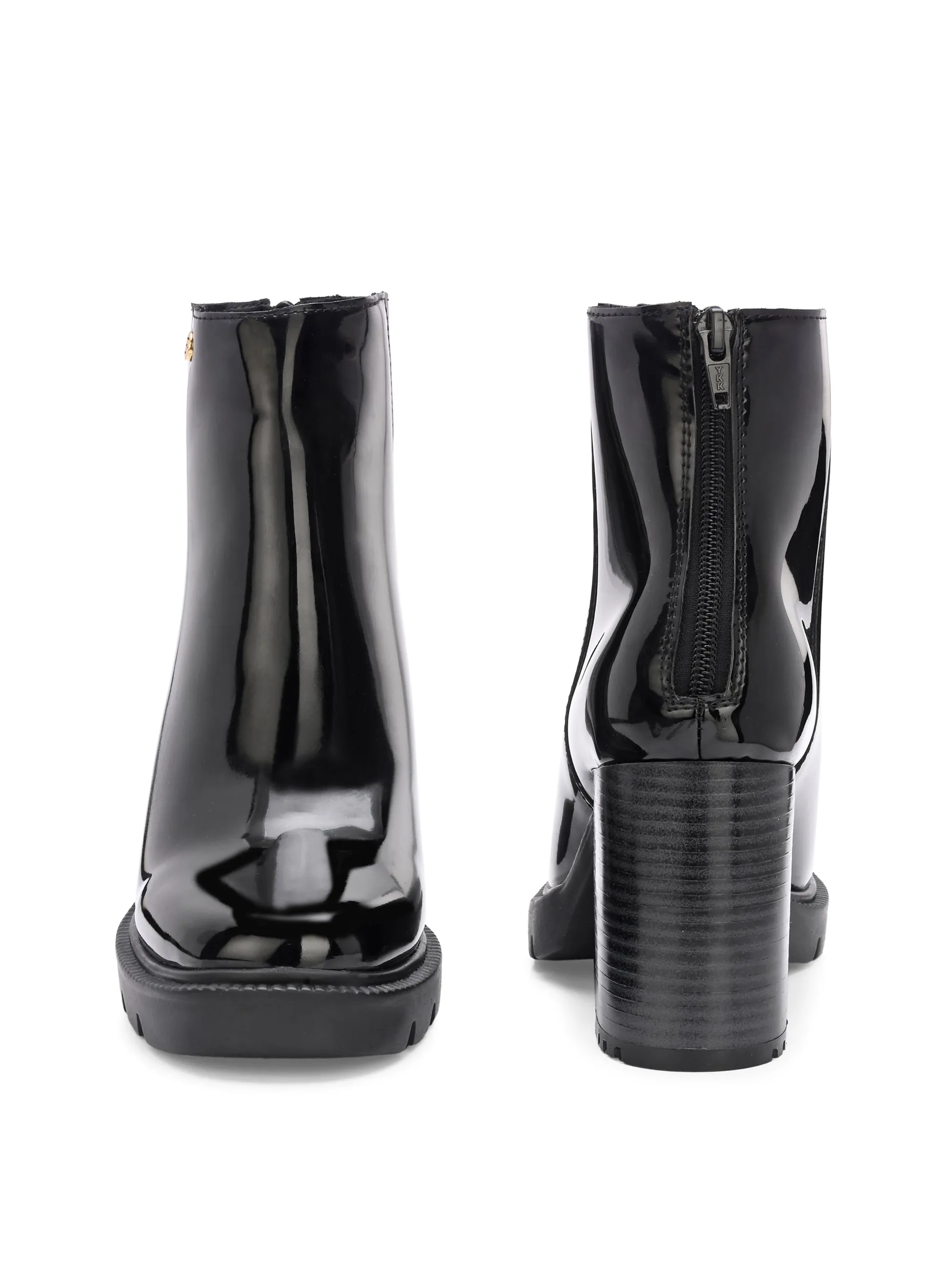 EL PASO Women Faux Leather Casual Chelsea Boots