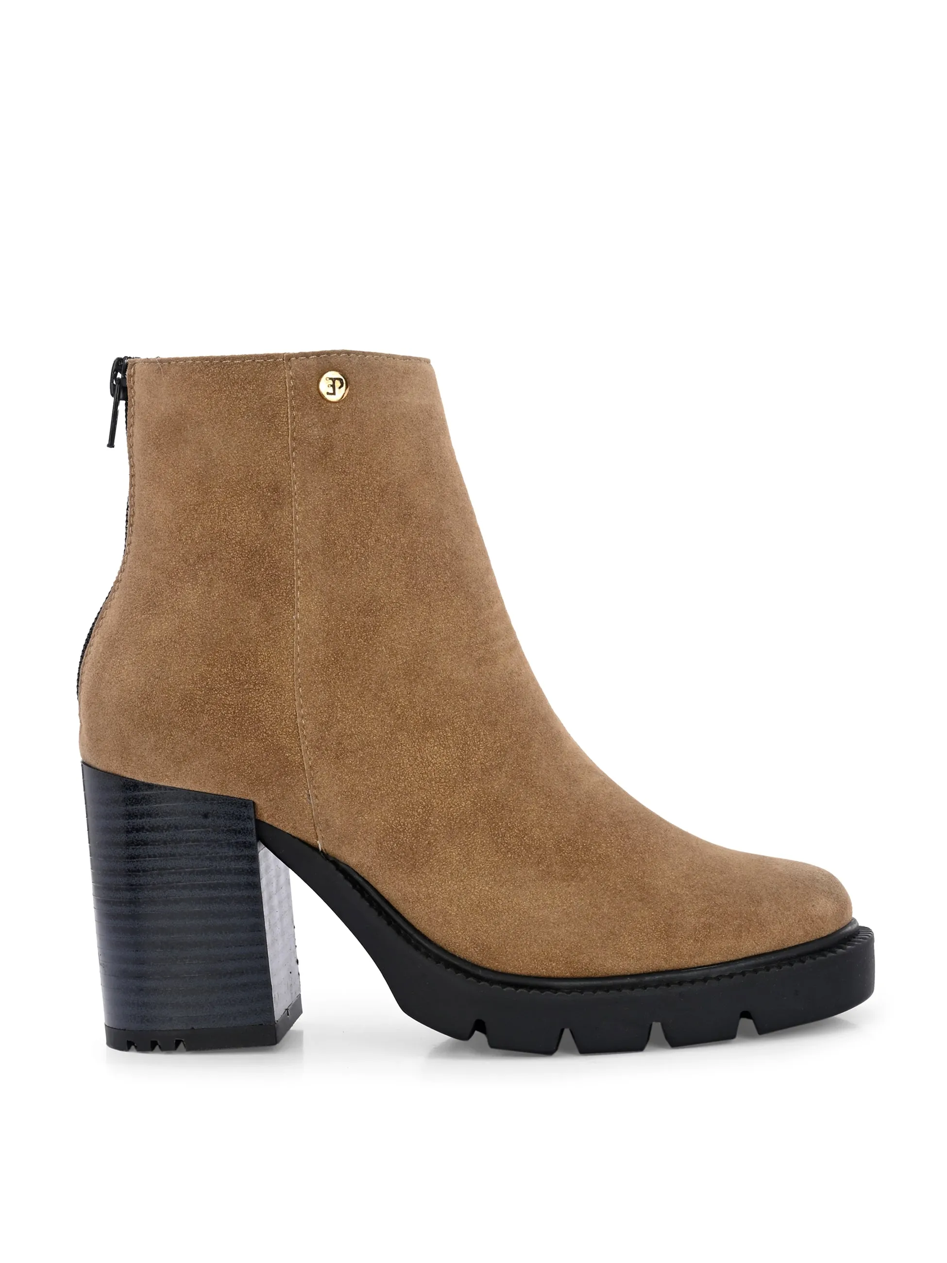 EL PASO Women Faux Leather Casual Chelsea Boots