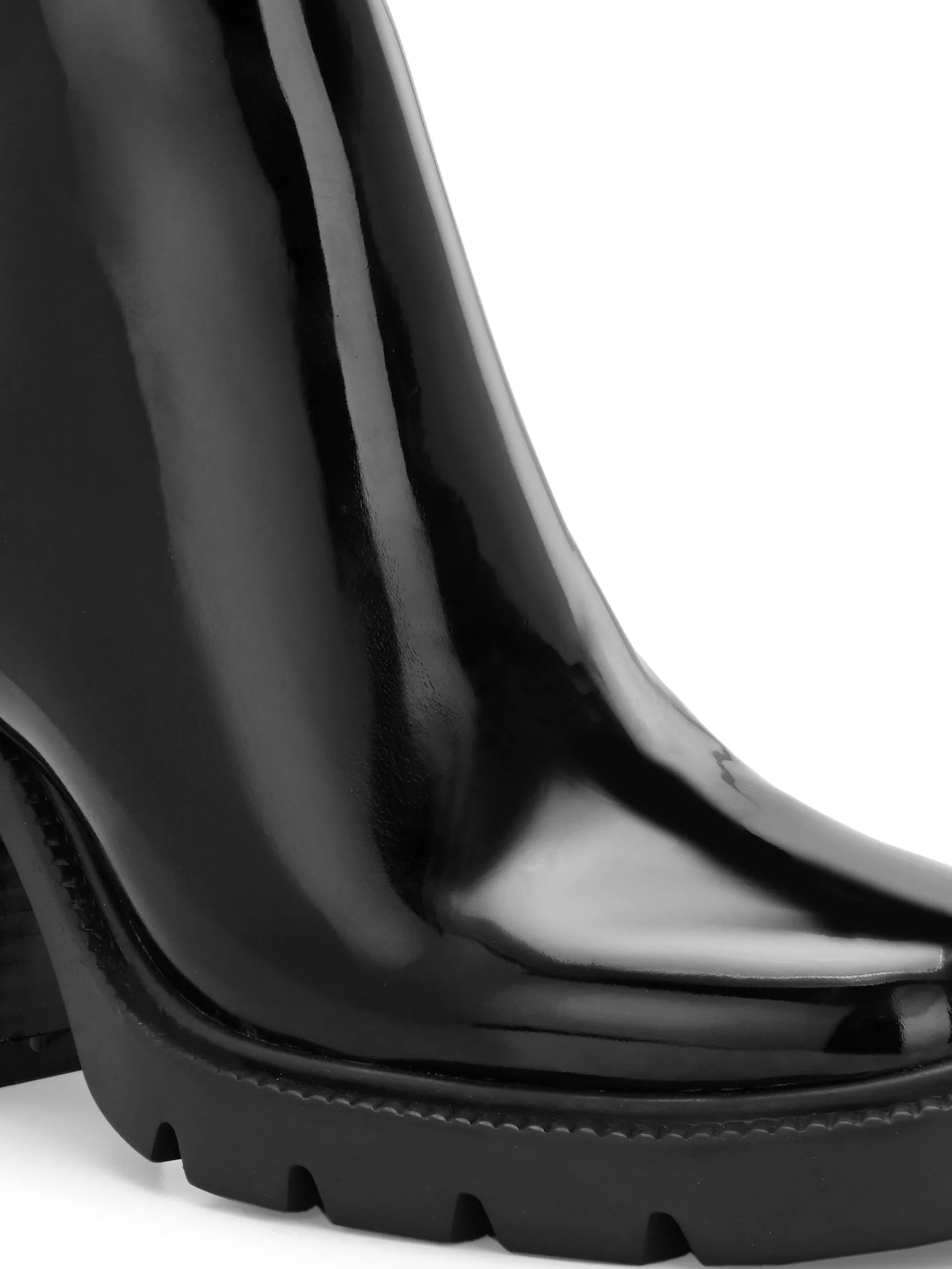 EL PASO Women Faux Leather Casual Chelsea Boots