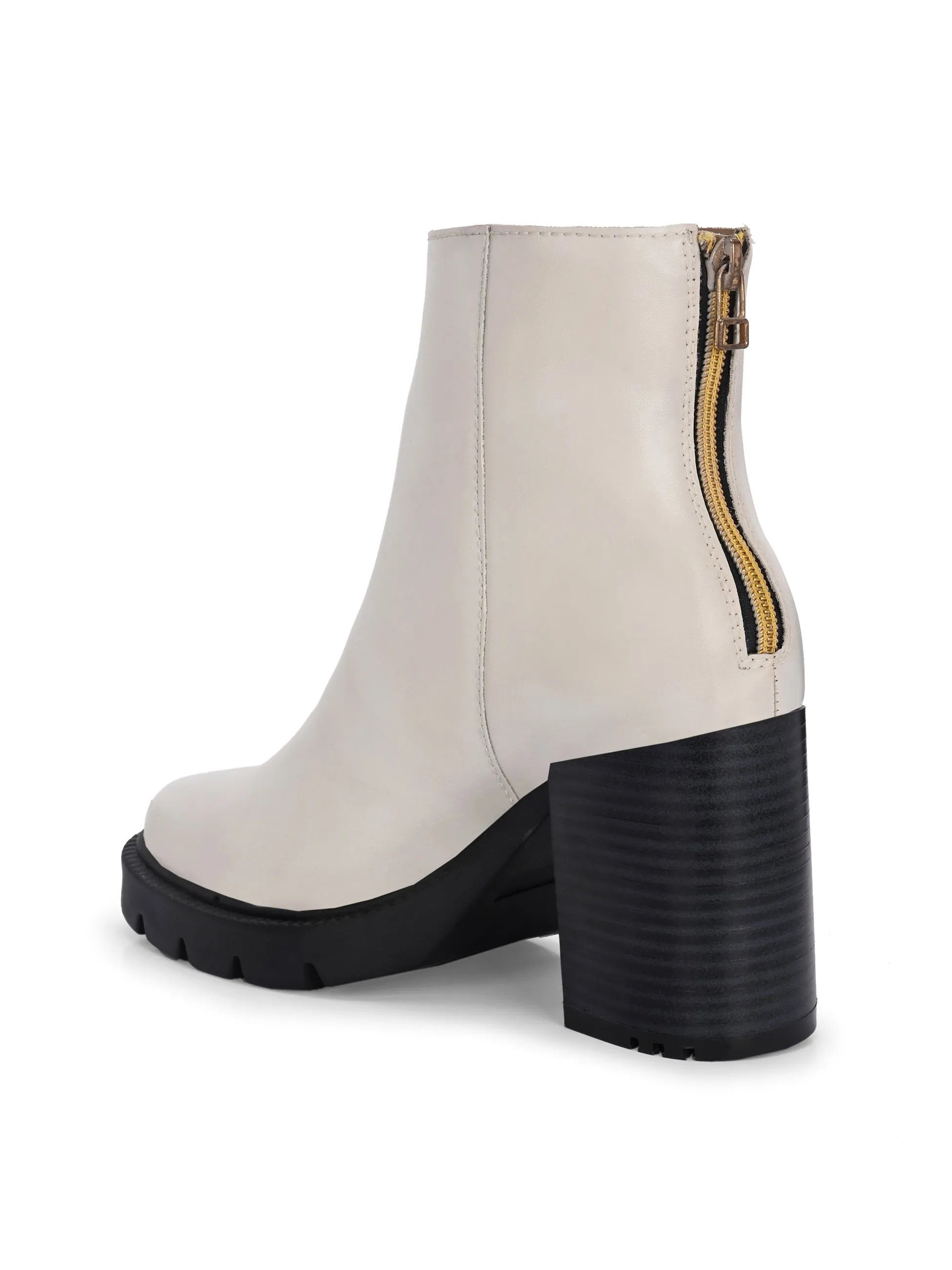 EL PASO Women Faux Leather Casual Chelsea Boots