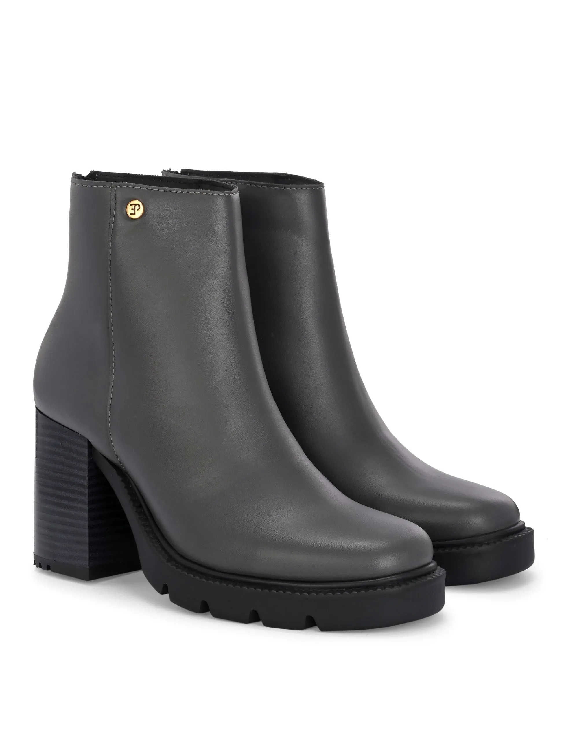 EL PASO Women Faux Leather Casual Chelsea Boots
