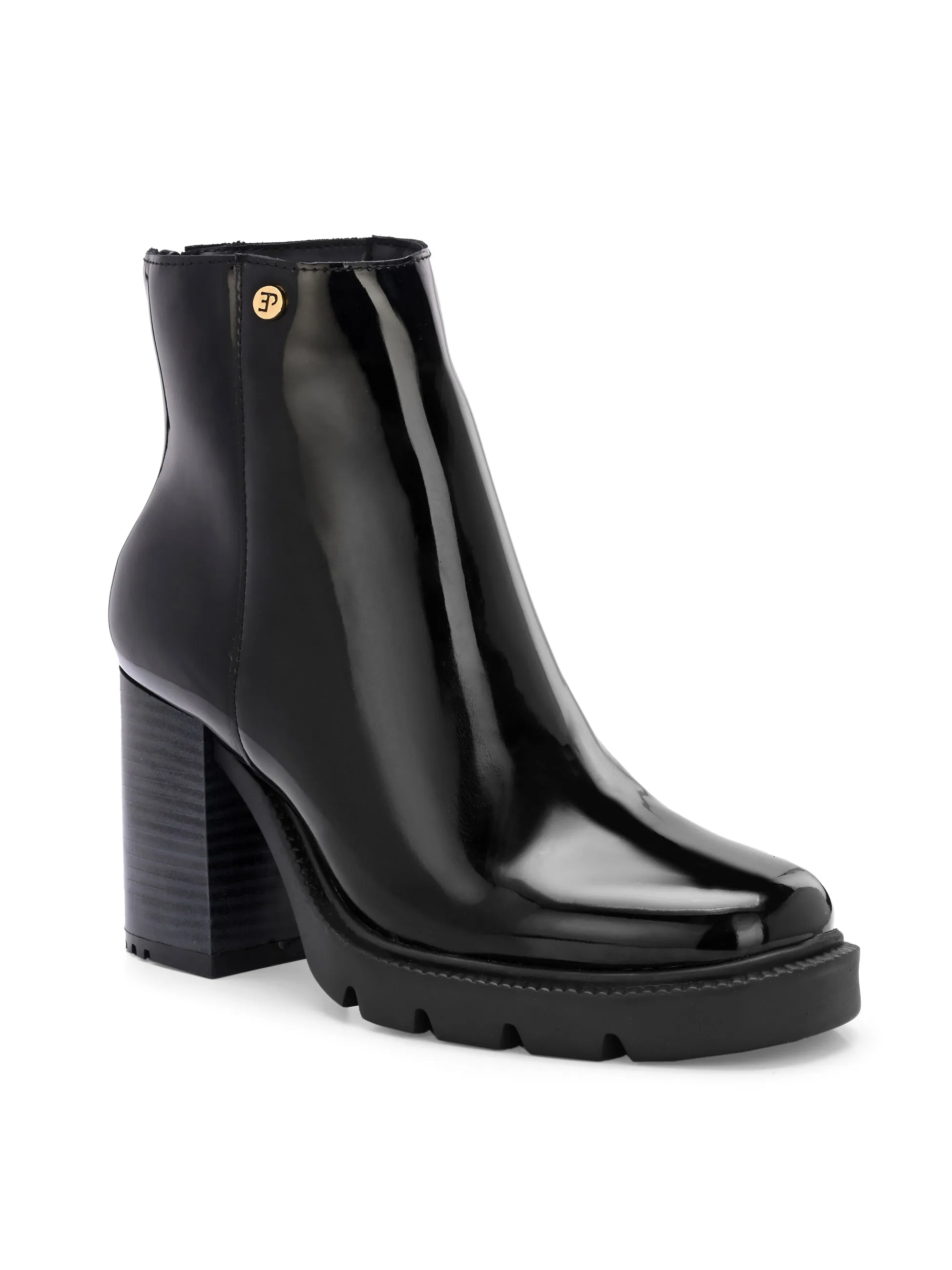 EL PASO Women Faux Leather Casual Chelsea Boots