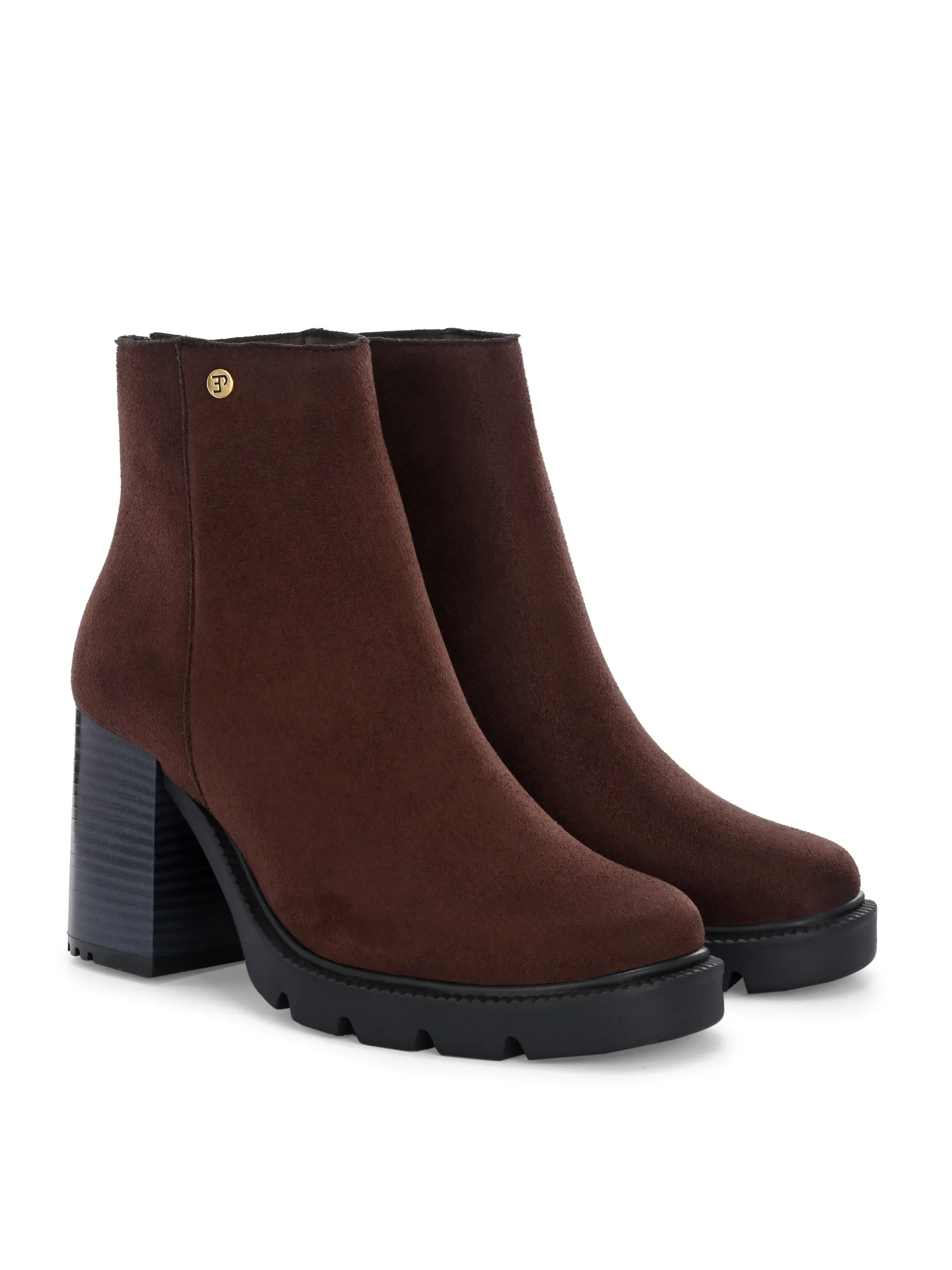 EL PASO Women Faux Leather Casual Chelsea Boots