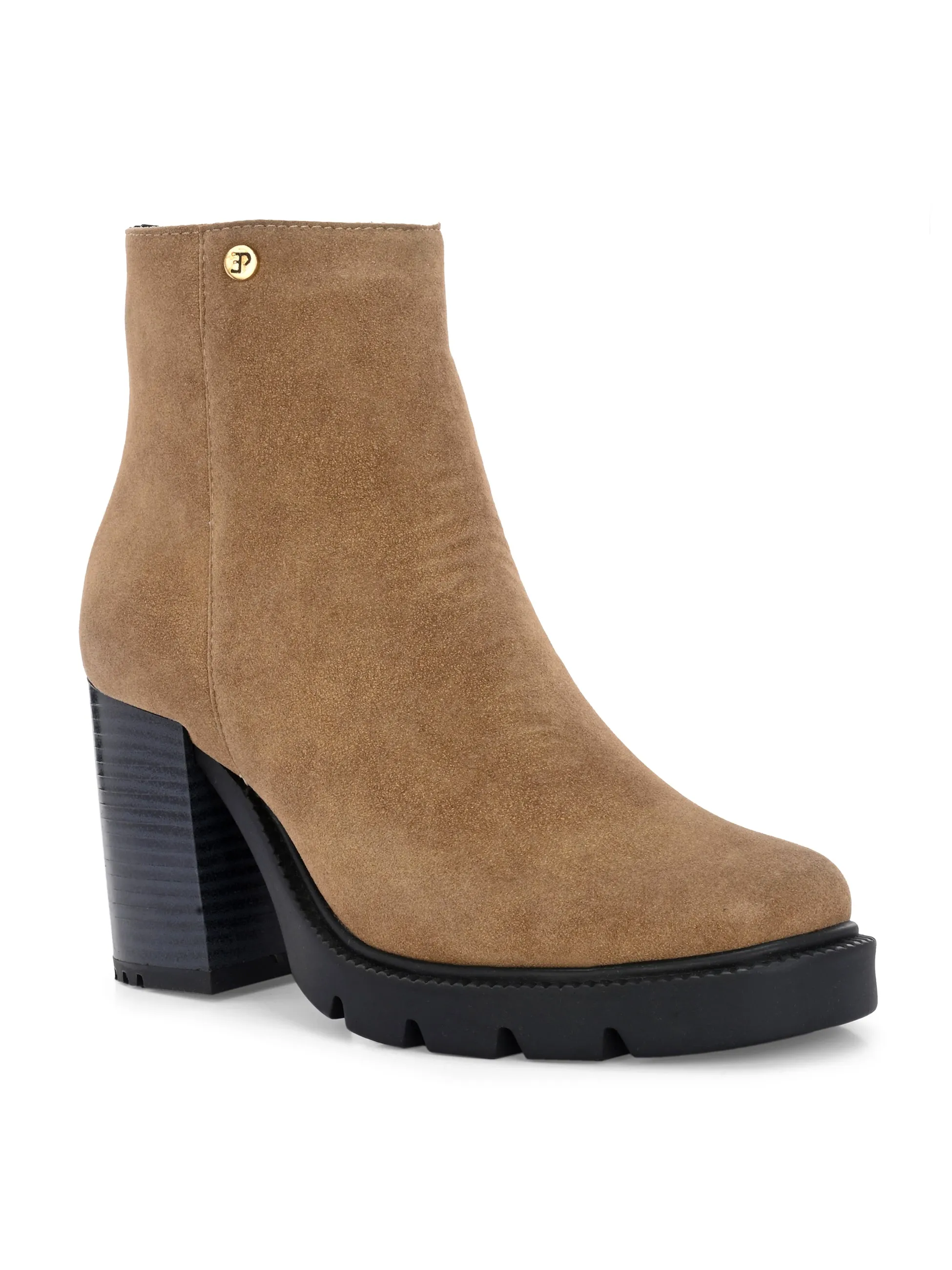 EL PASO Women Faux Leather Casual Chelsea Boots
