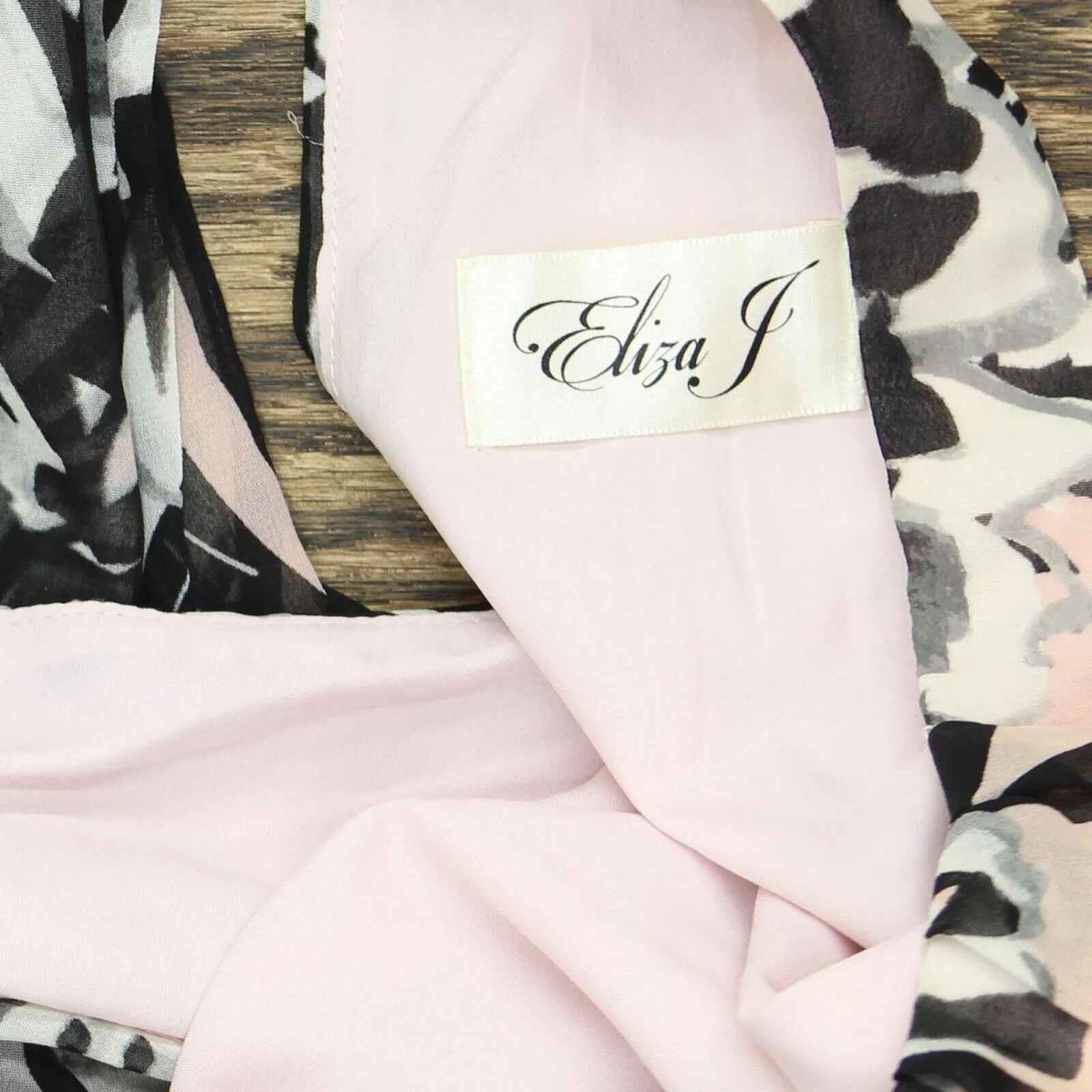 Eliza J Women's Chiffon Floral Maxi Dress PInk Blush 4