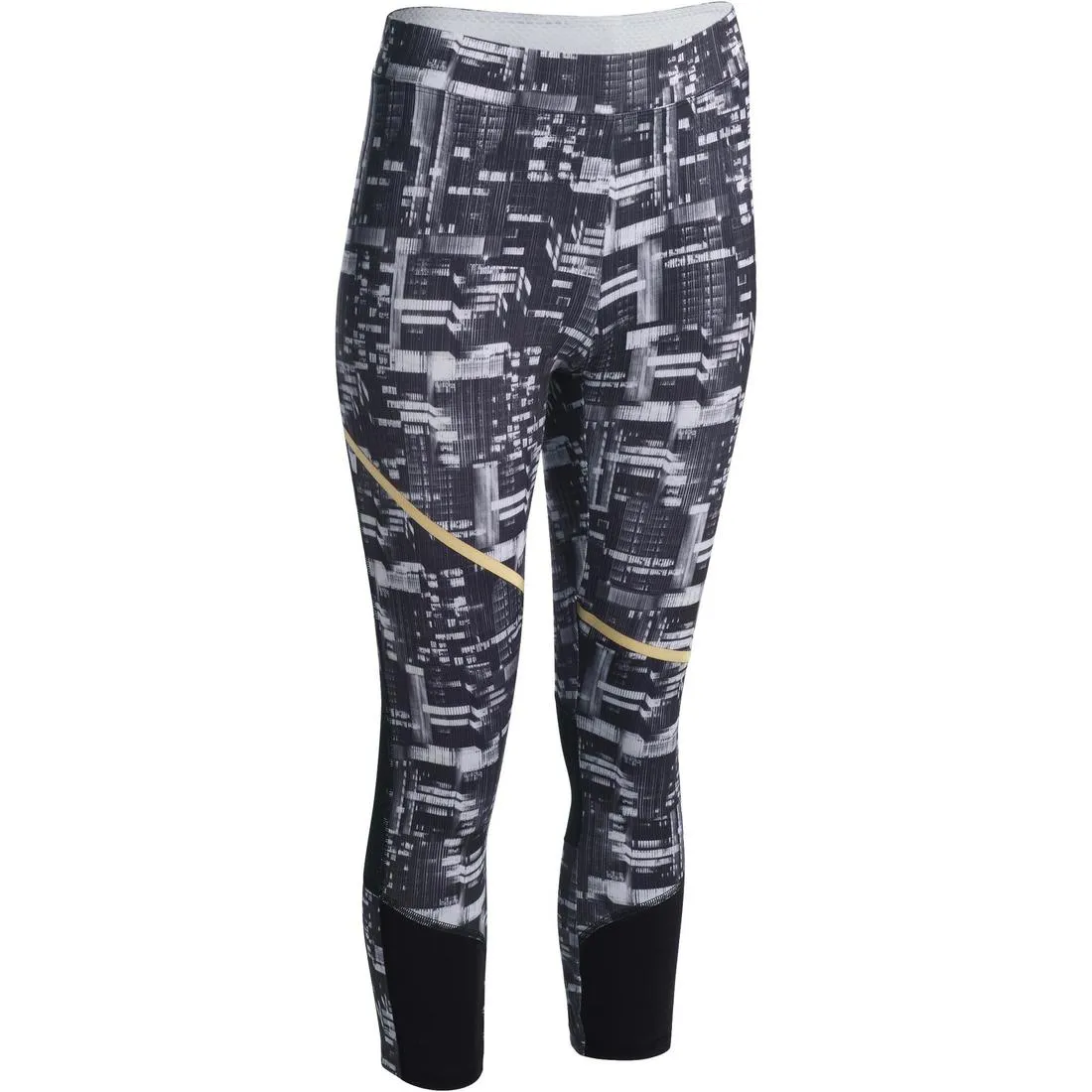 Energy Xtrem Women's Breathable Cardio 7/8 Leggings - Black / White Print