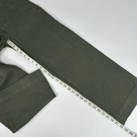 Everlane Women's NWT Kambaba Green The Twill Wide-Leg Pant 00/W24.25/L28.25
