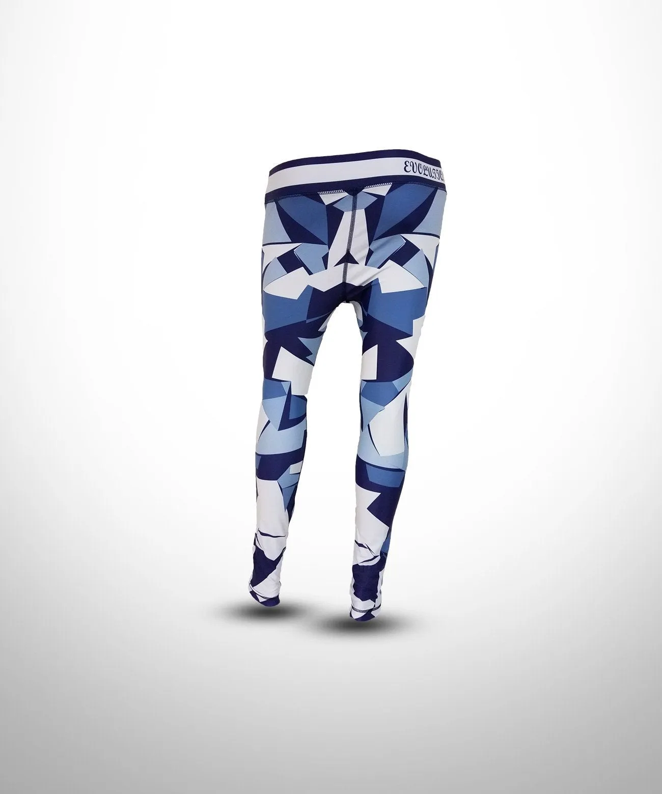 Evo9x SHATTER Full Dye Sublimated Compression Legging White/Blue