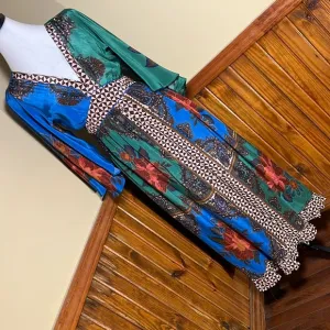 Farm for Anthropology Women's Small Petite  Peasant Dress 100% Silk