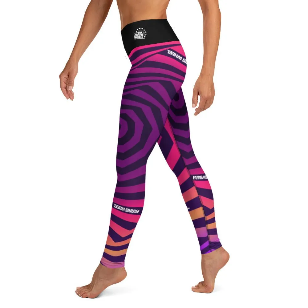Farris Wheel Swirl Trippy Yoga Leggings