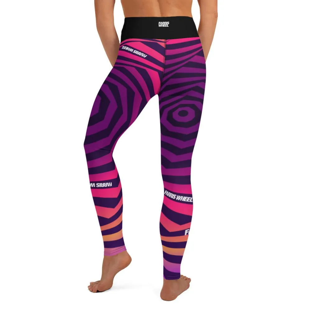 Farris Wheel Swirl Trippy Yoga Leggings