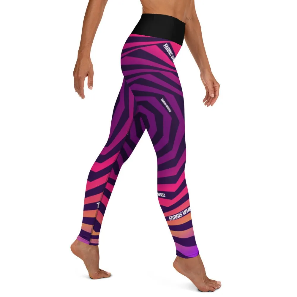 Farris Wheel Swirl Trippy Yoga Leggings