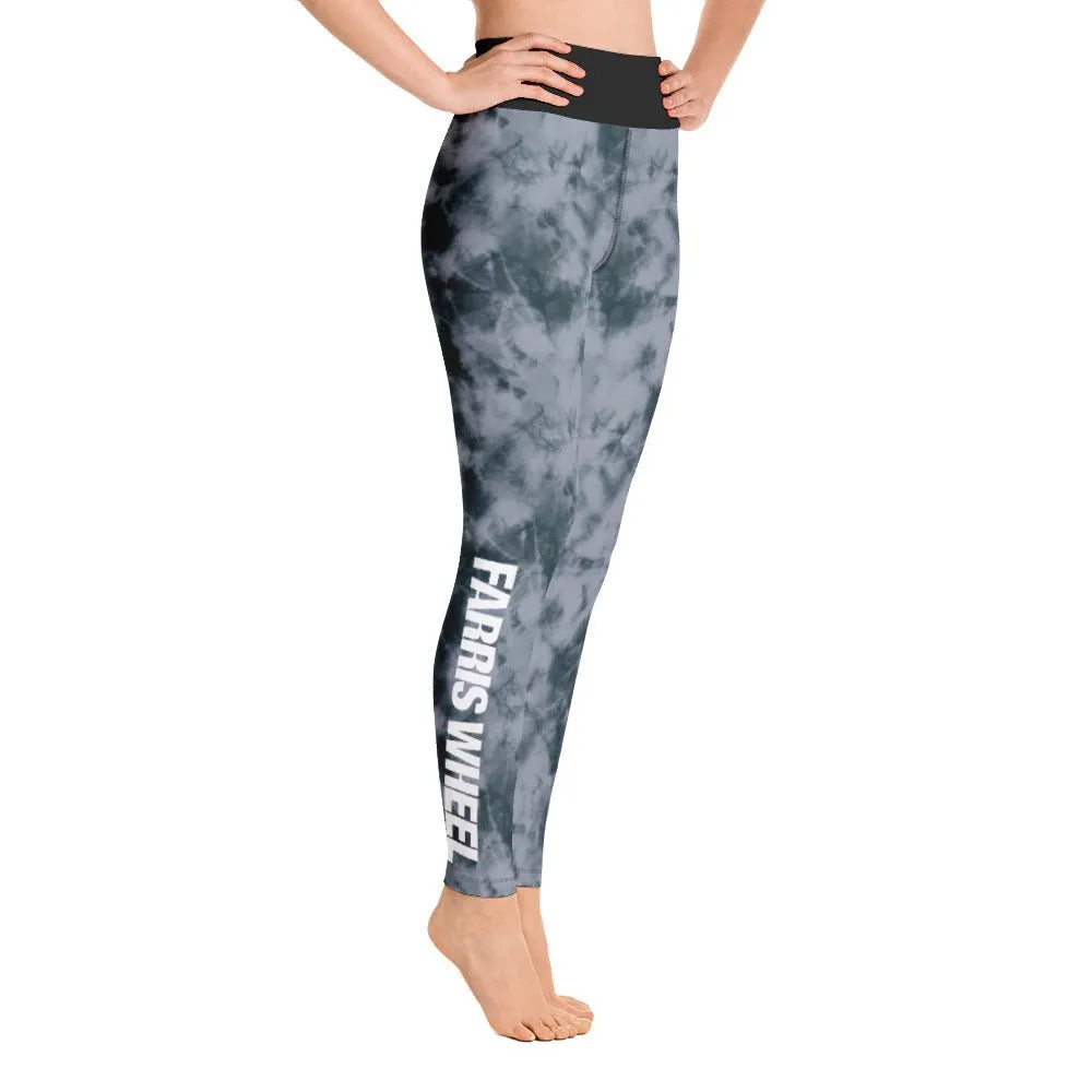 Farris Wheel Tie-Dye Yoga Leggings (Grey)