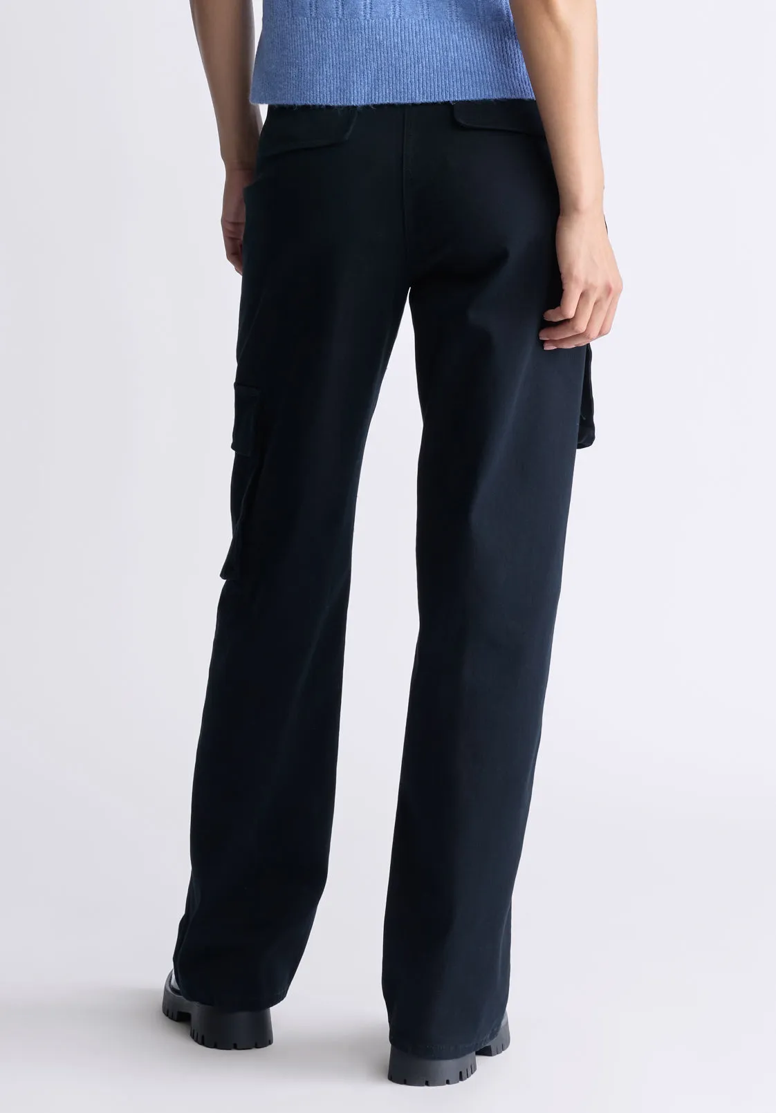 Fellie Women's Cargo Pants, Black  - WB0011F