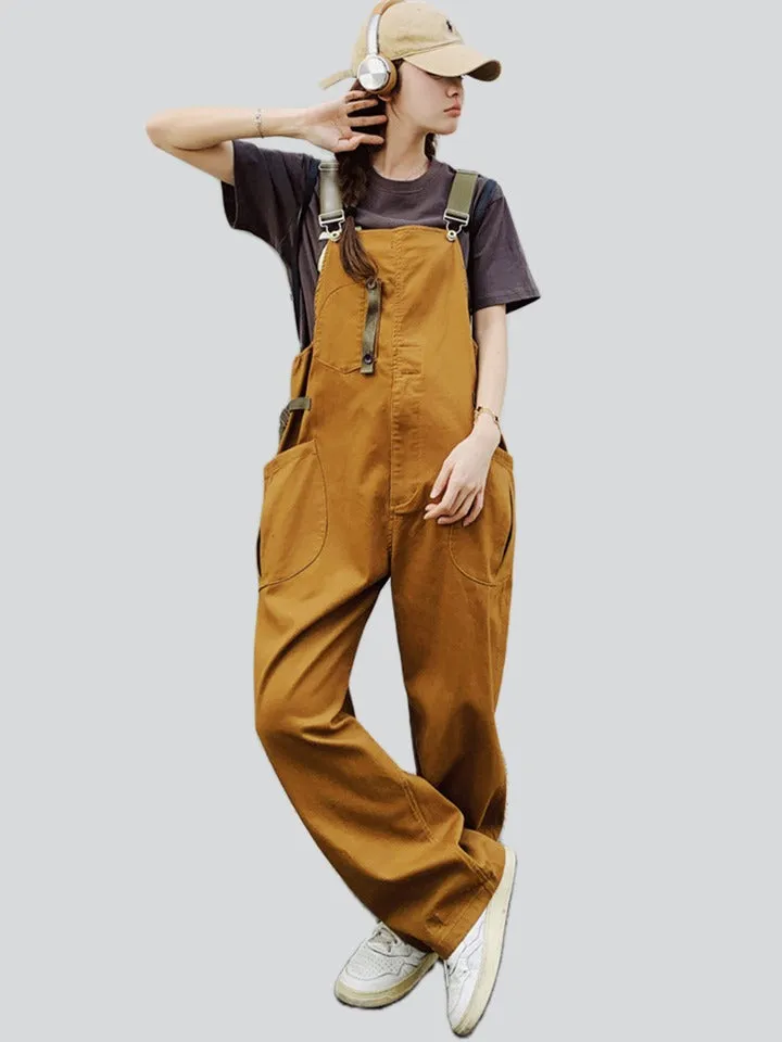 Female Korean Style Casual Popular Cargo Jumpsuits