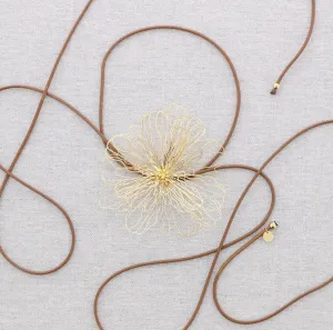 Filigree Flower Steel Necklace