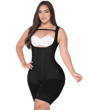 Final Sale Clearance Fajas M & D Colombianas Mid Thigh Bodysuit with Straps