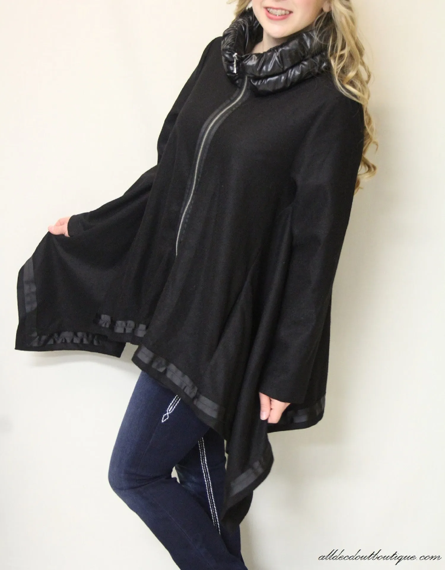 Firmiana | Zip Up Coat Red