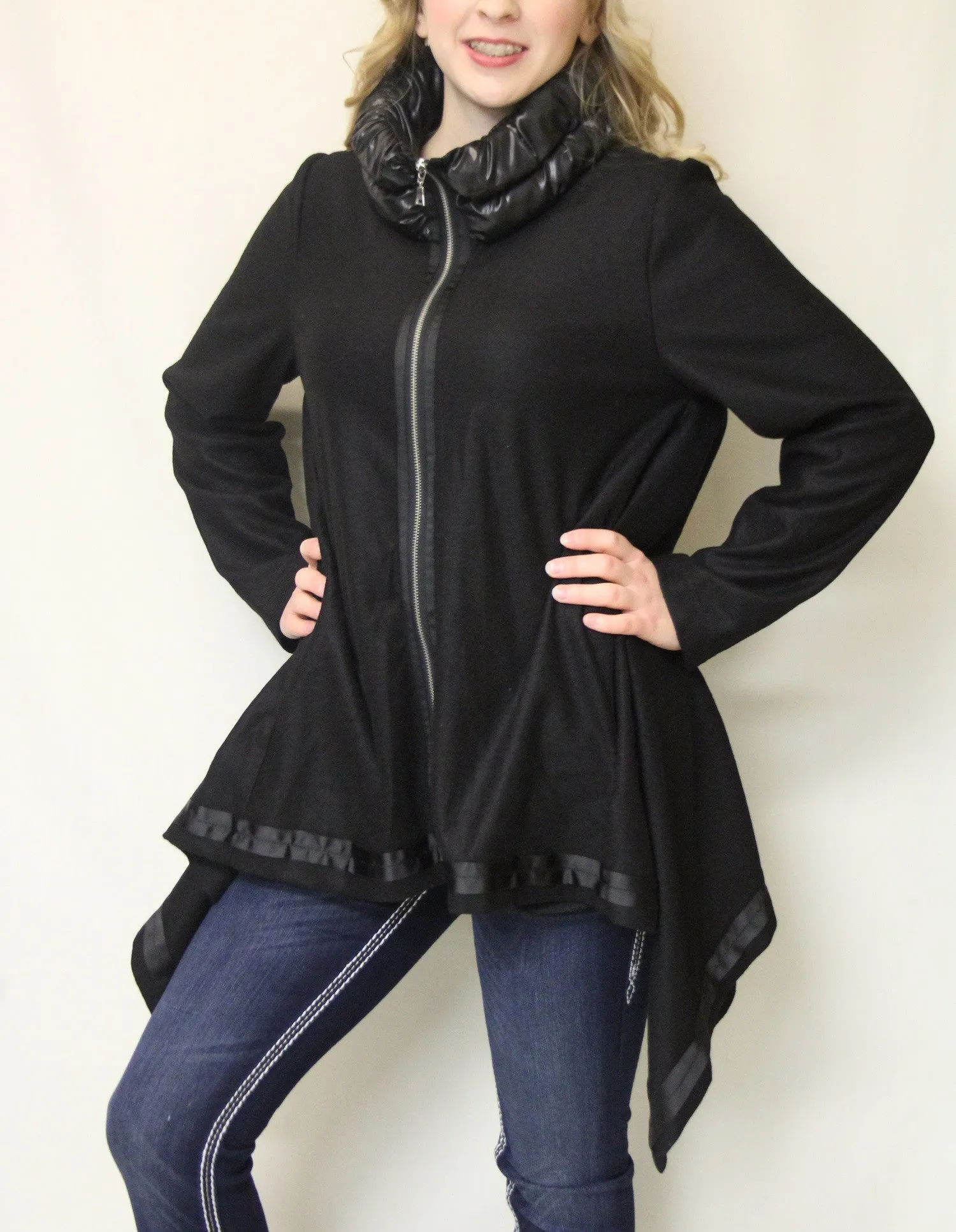 Firmiana | Zip Up Coat Red