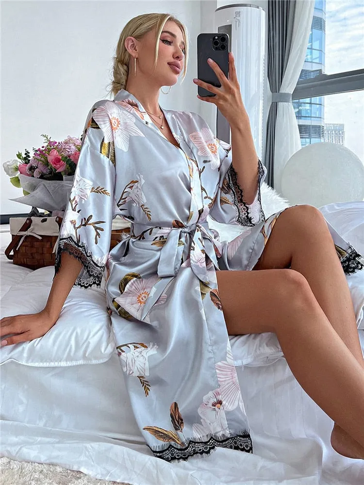 Floral Kimono Robe