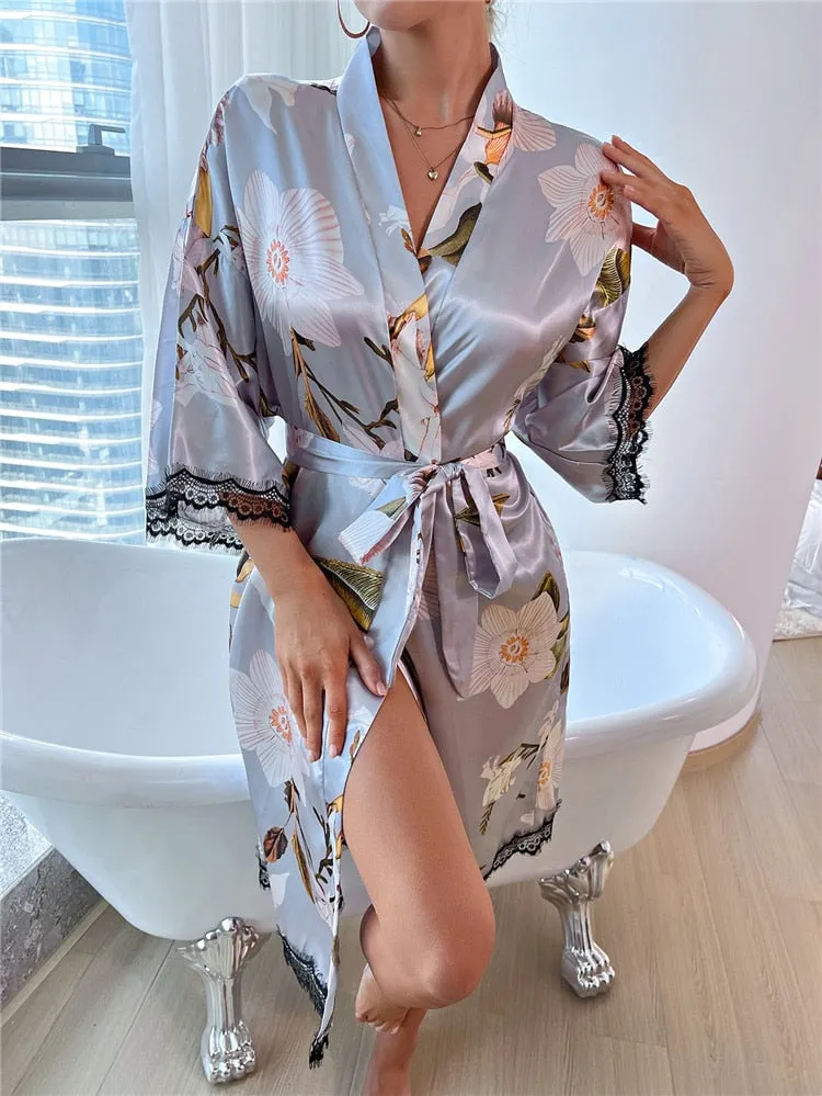 Floral Kimono Robe