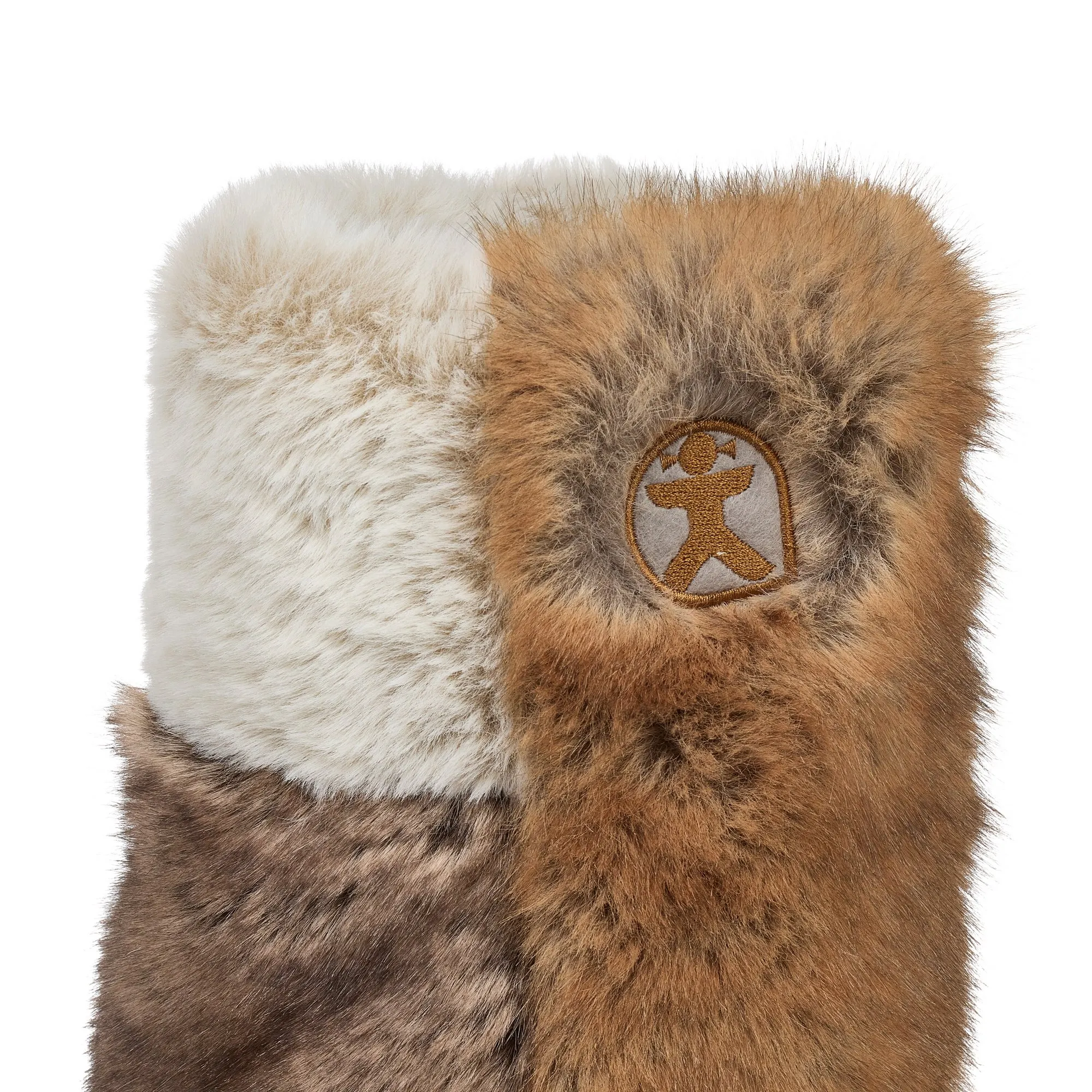 Florence - Mid Luxury Faux Fur Boot - Patchwork Ferret