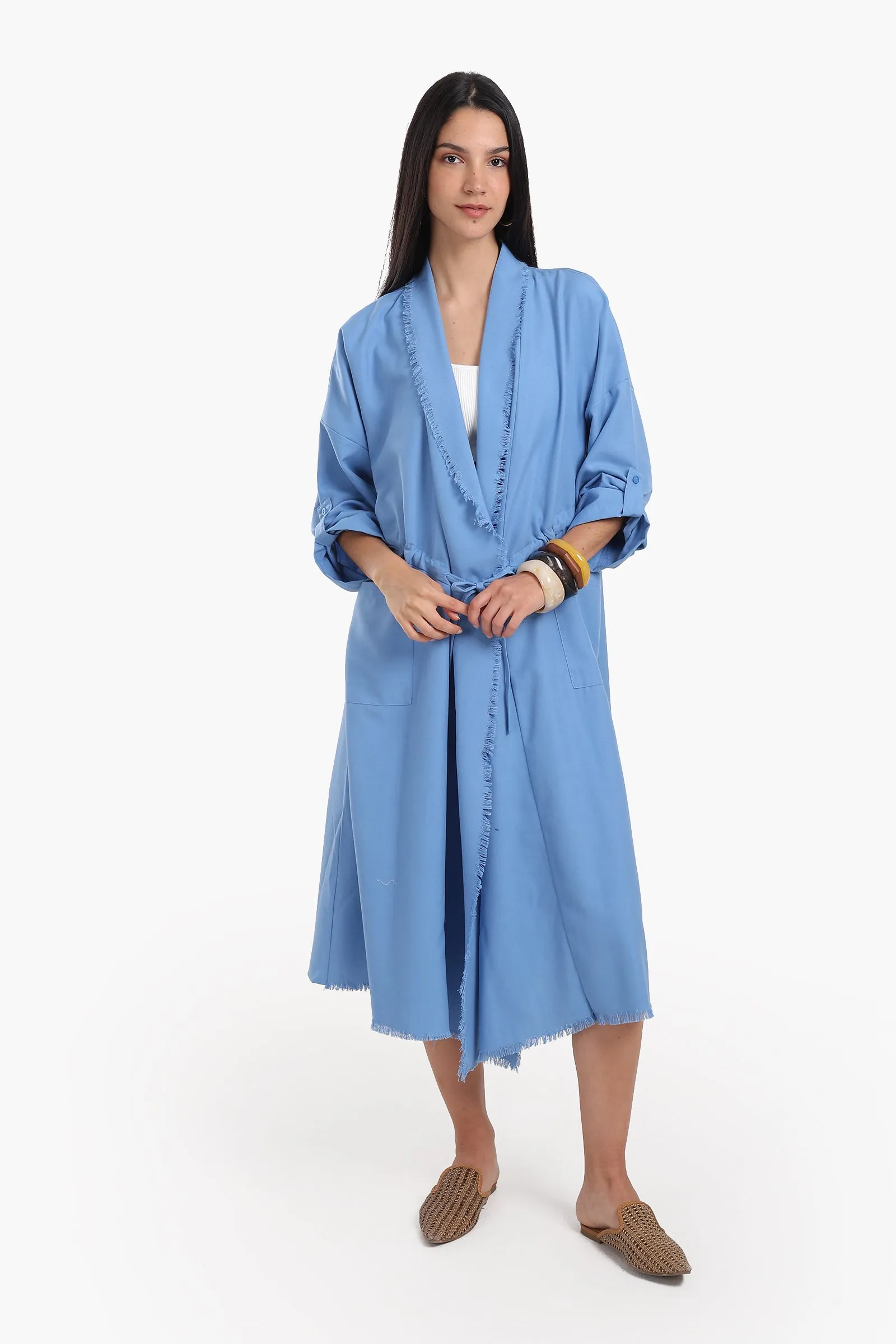 Flowing Polyester Kimono