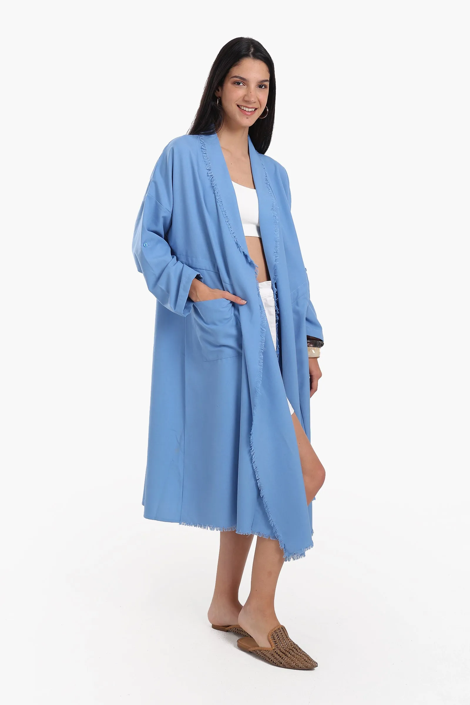 Flowing Polyester Kimono