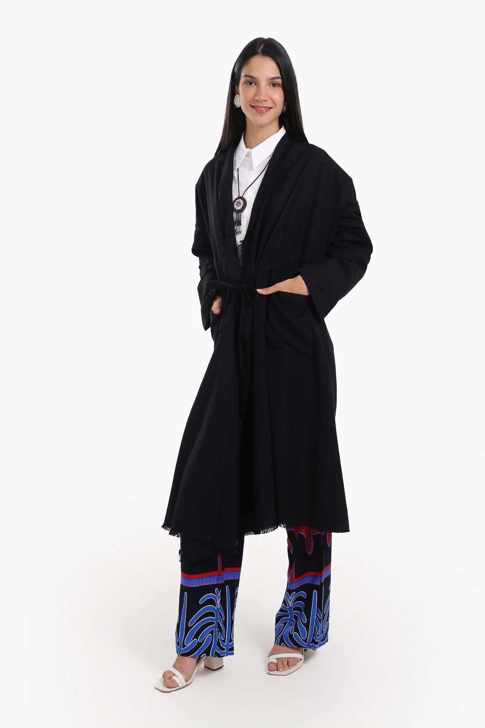 Flowing Polyester Kimono