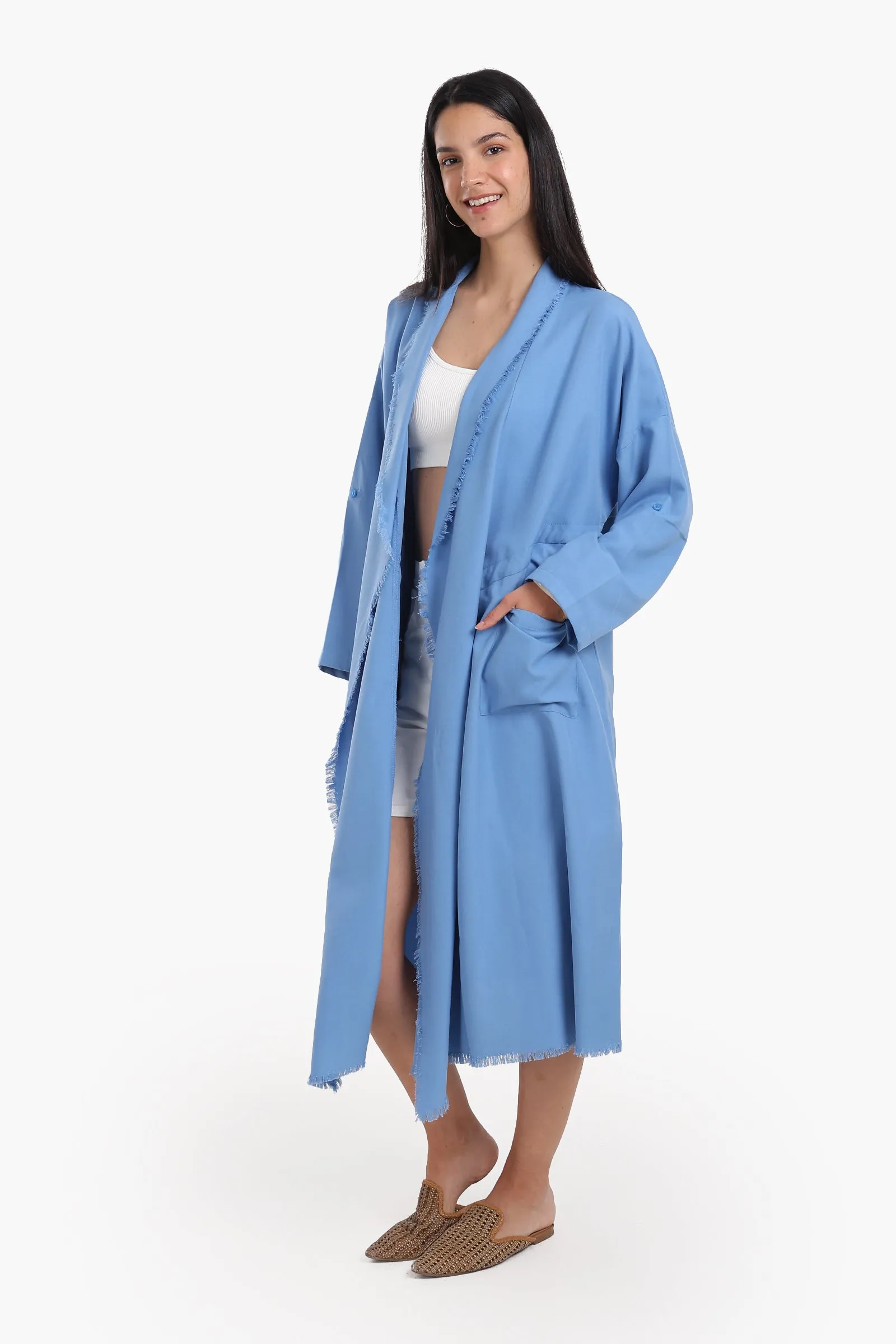 Flowing Polyester Kimono