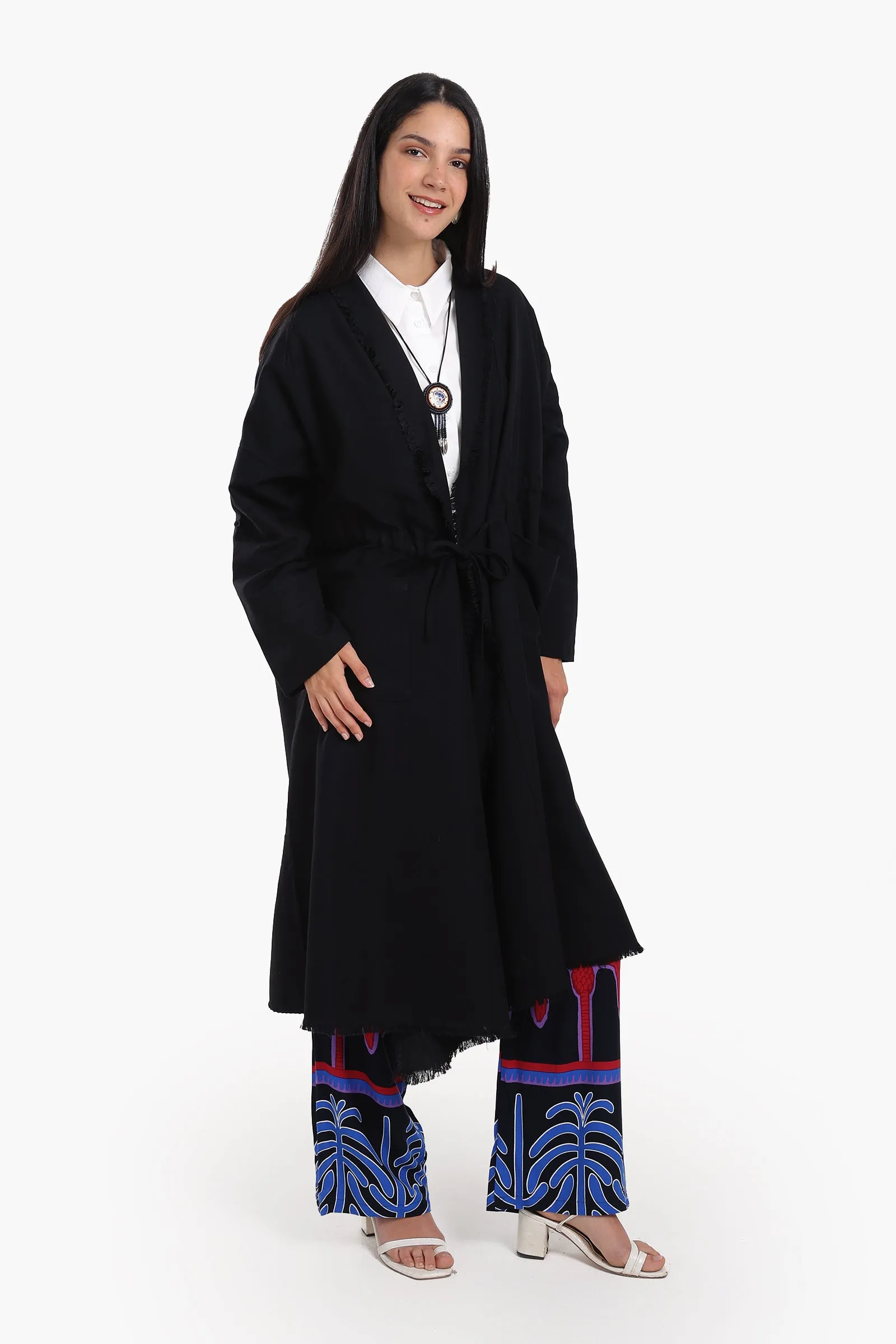 Flowing Polyester Kimono