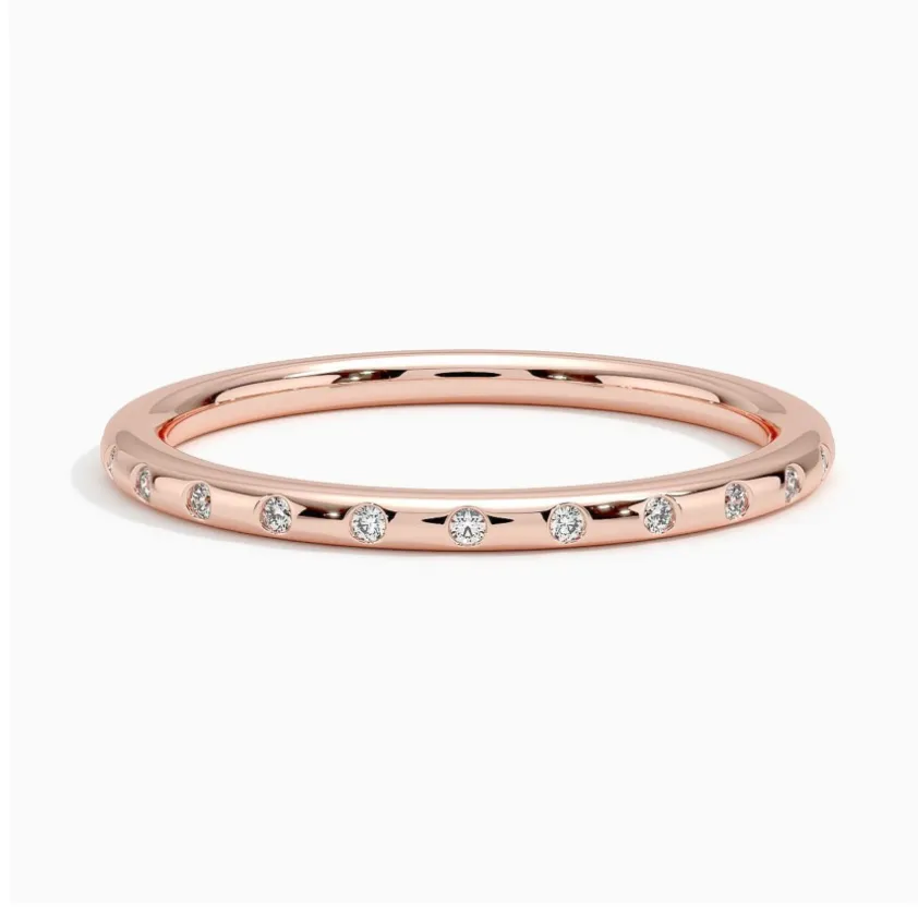 Flush Set Diamond Band