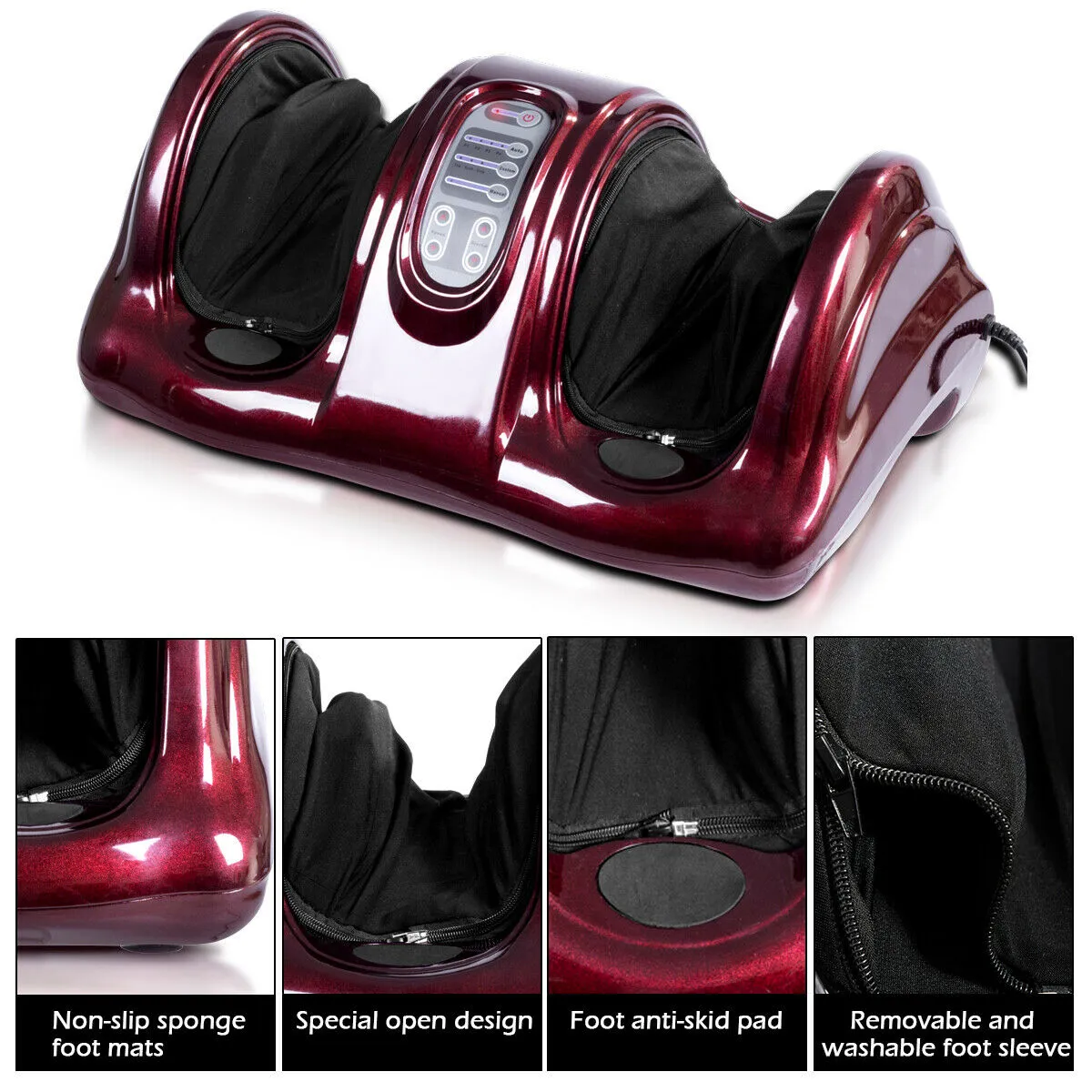 Foot Massager Kneading & Rolling Leg Calf Ankle w/Remote