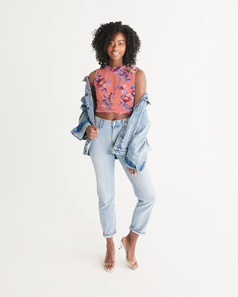 Forbidden Floral  Women's Twist-Front Tank