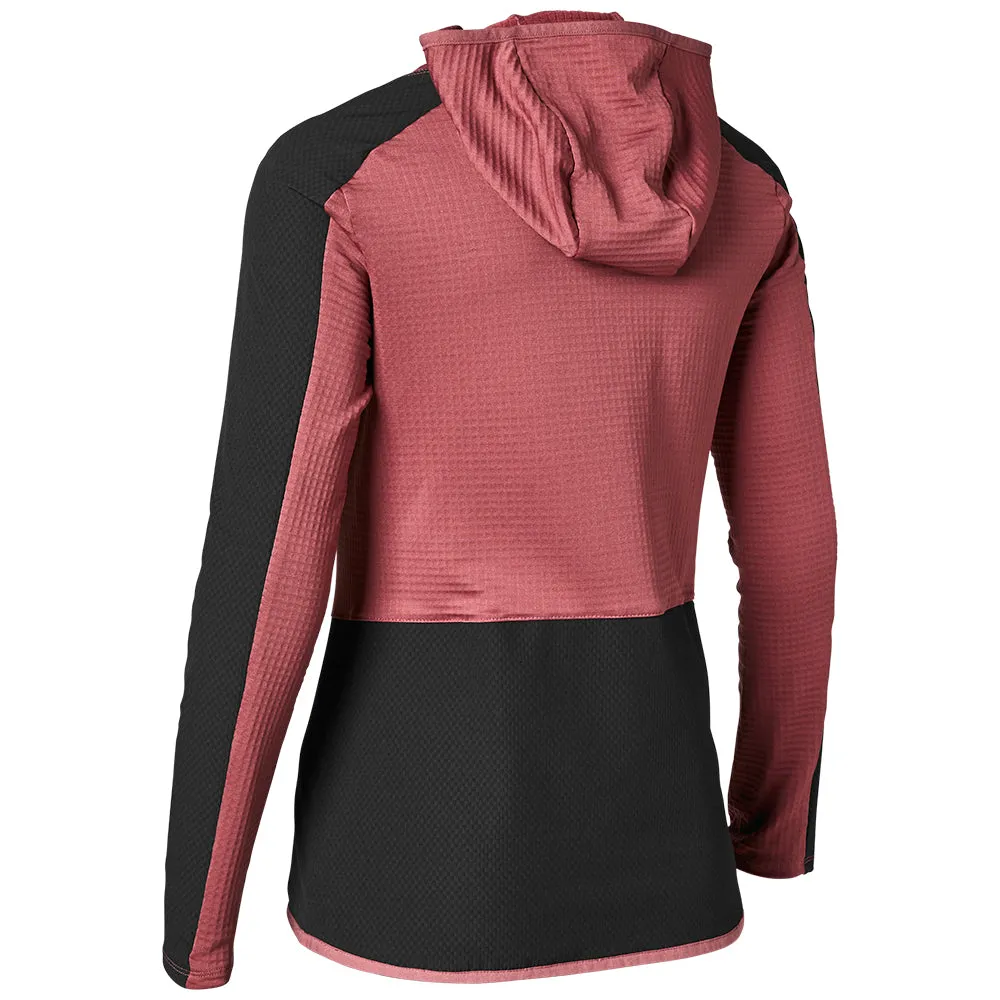 FOX WOMENS DEFEND THERMO HOODIE [DUSTY ROSE]