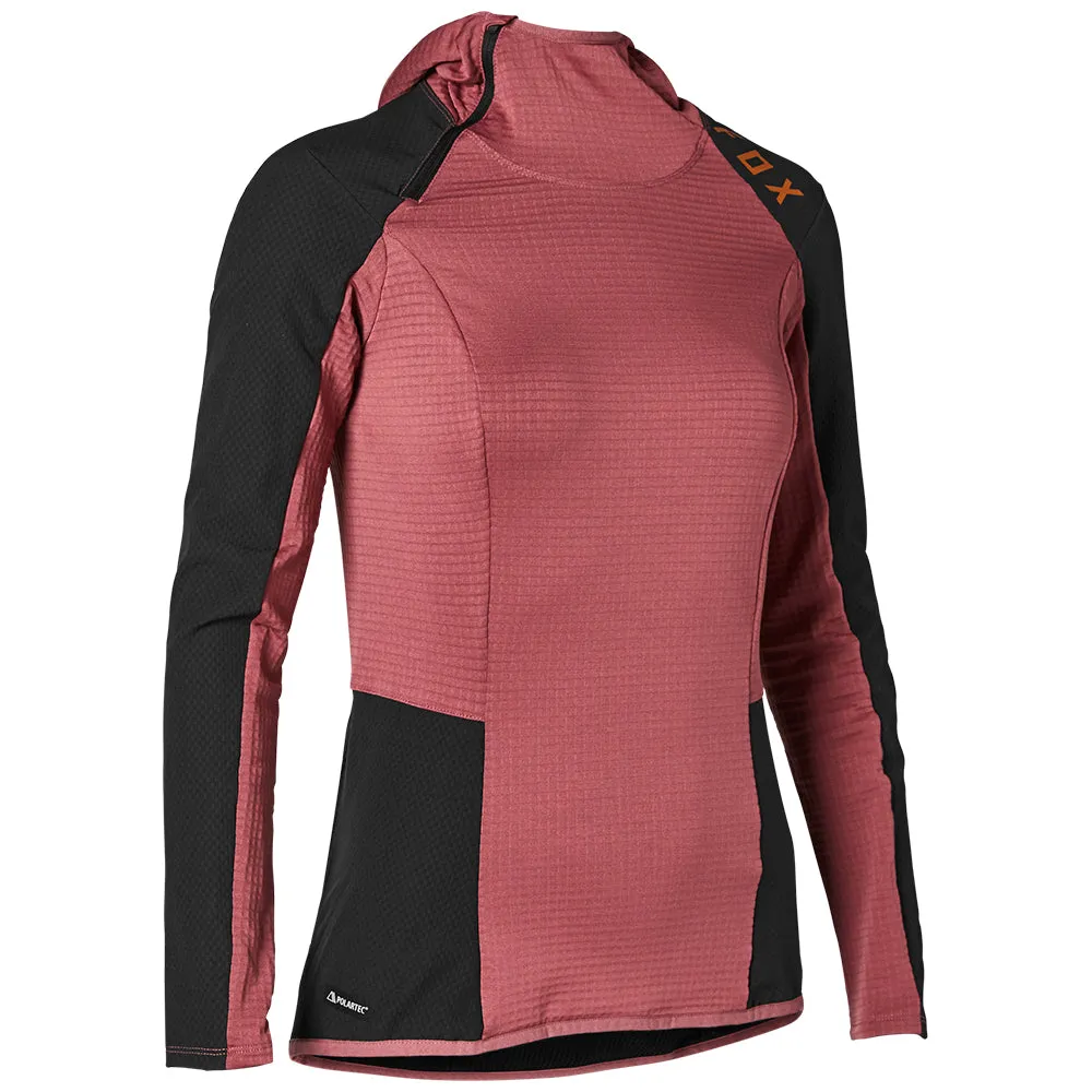 FOX WOMENS DEFEND THERMO HOODIE [DUSTY ROSE]