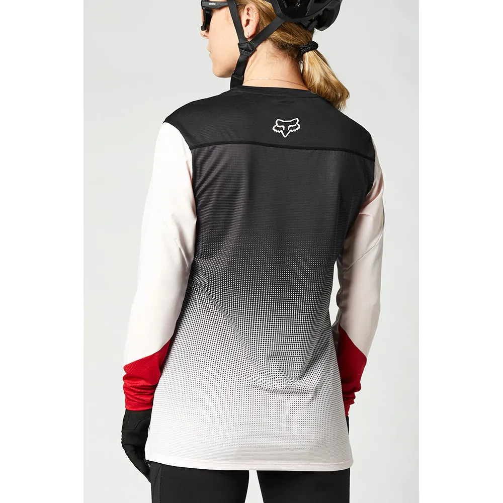 Fox Womens Flexair Ls Jersey - Black/Pink L