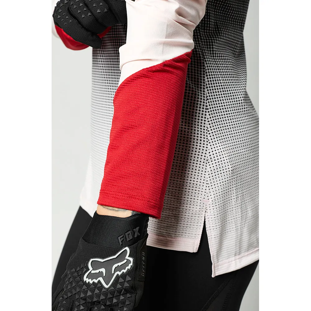 Fox Womens Flexair Ls Jersey - Black/Pink L