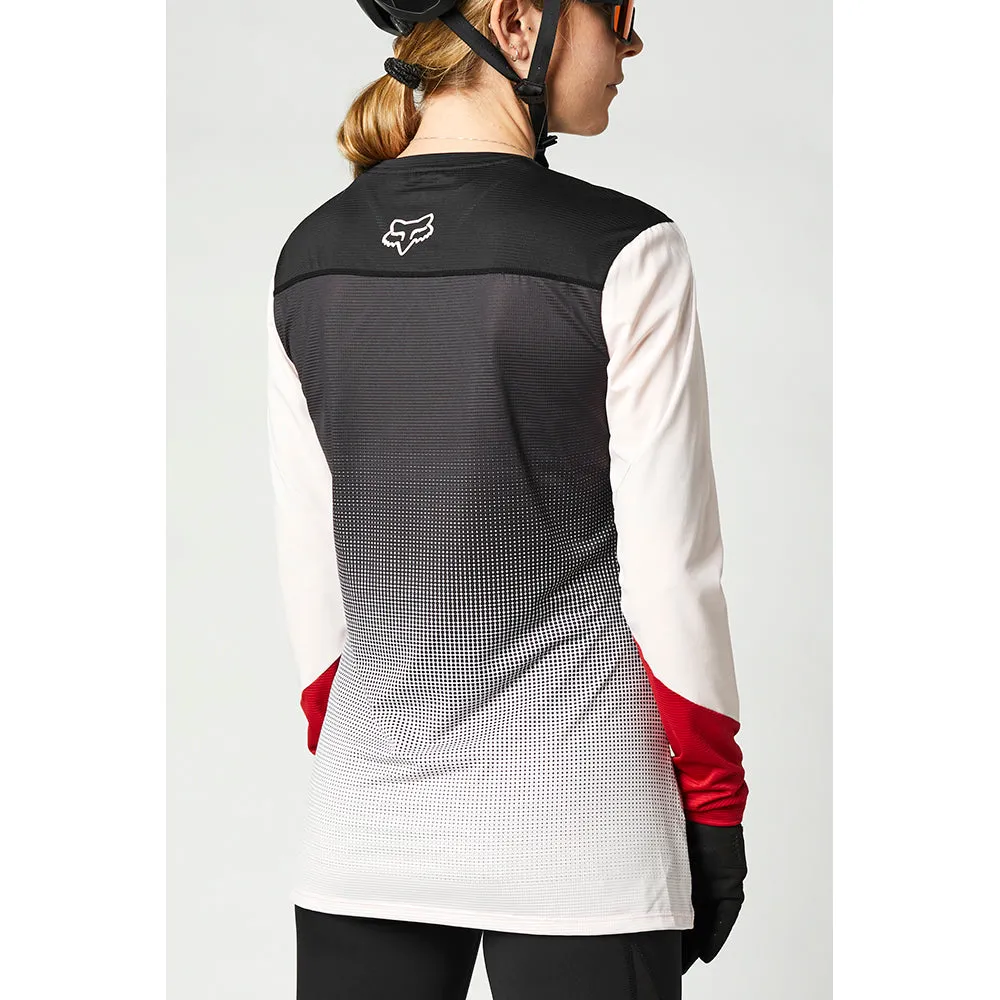 Fox Womens Flexair Ls Jersey - Black/Pink L