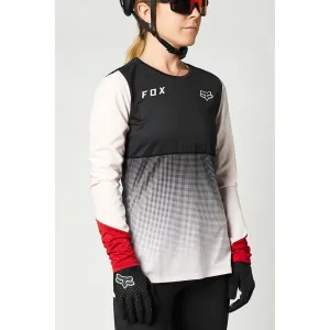 Fox Womens Flexair Ls Jersey - Black/Pink L