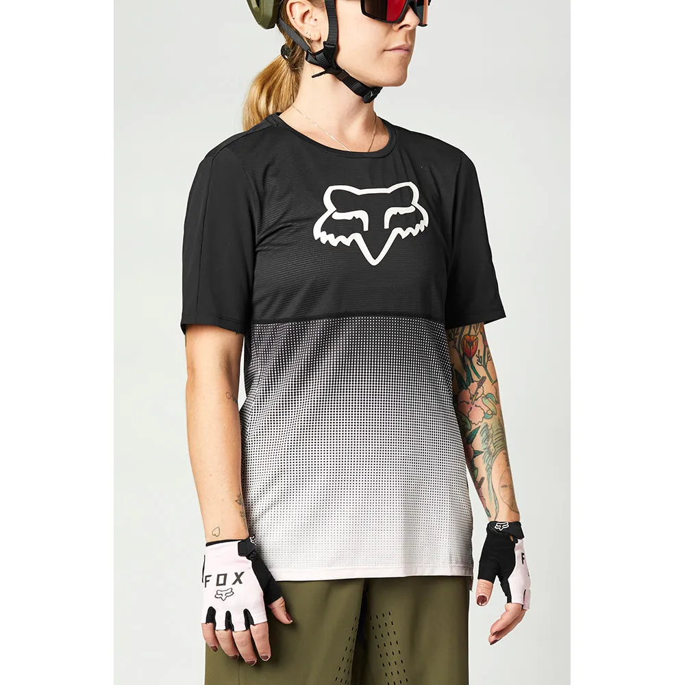 Fox Womens Flexair Ss Jersey - Black/Pink