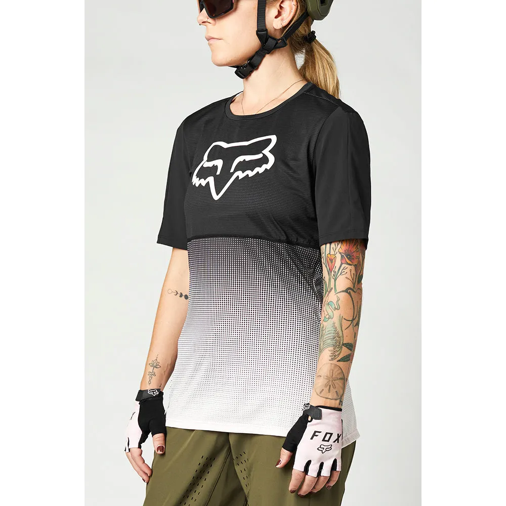 Fox Womens Flexair Ss Jersey - Black/Pink