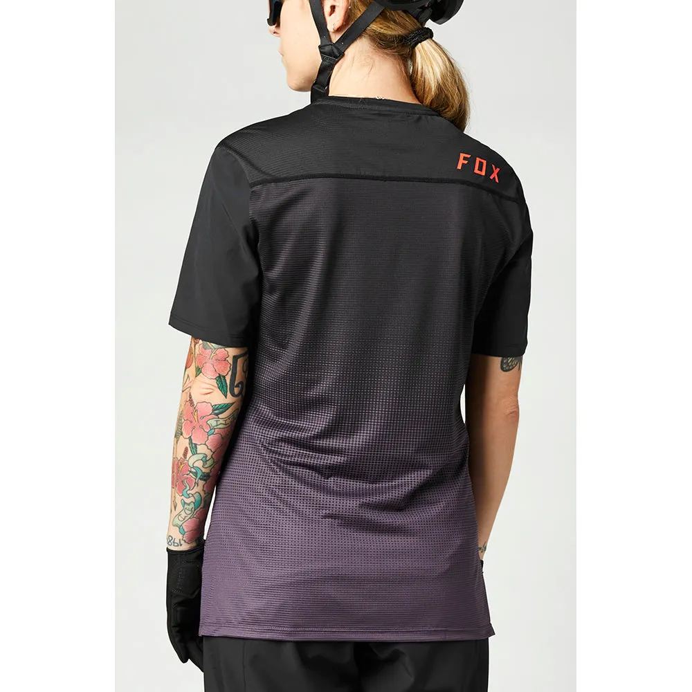 Fox Womens Flexair Ss Jersey - Black/Purple
