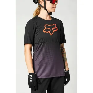 Fox Womens Flexair Ss Jersey - Black/Purple