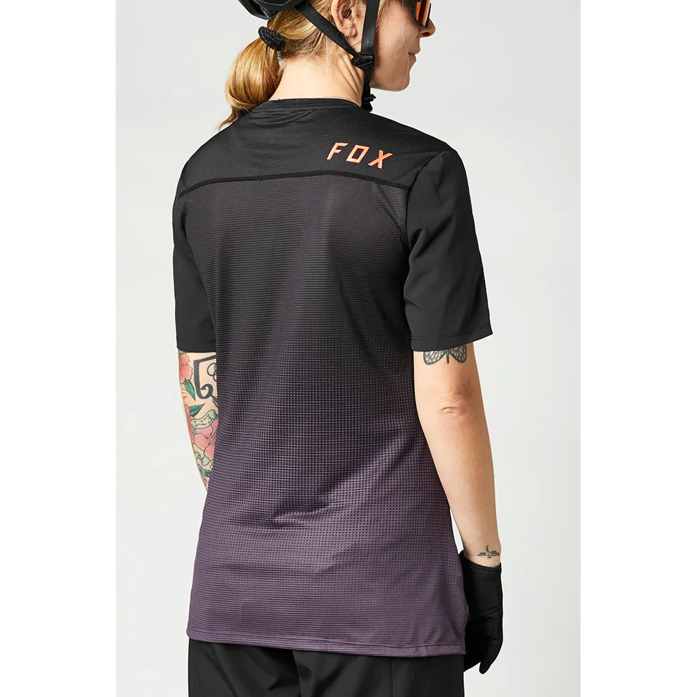 Fox Womens Flexair Ss Jersey - Black/Purple
