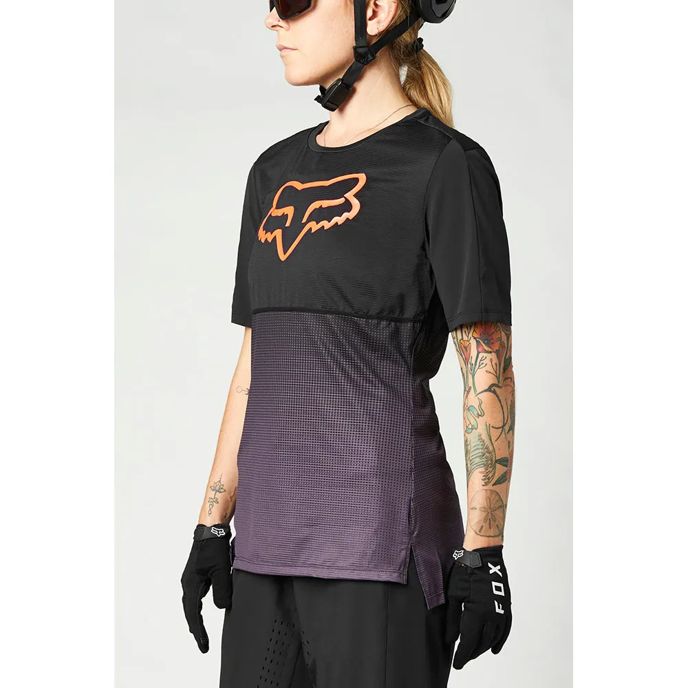 Fox Womens Flexair Ss Jersey - Black/Purple