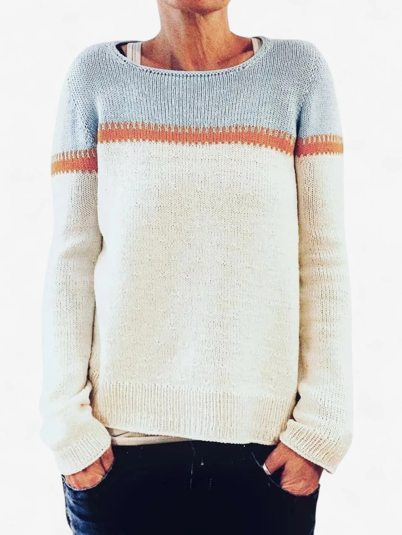 Foxes | Women's Casual Fair Isle Knit Winter Sweater